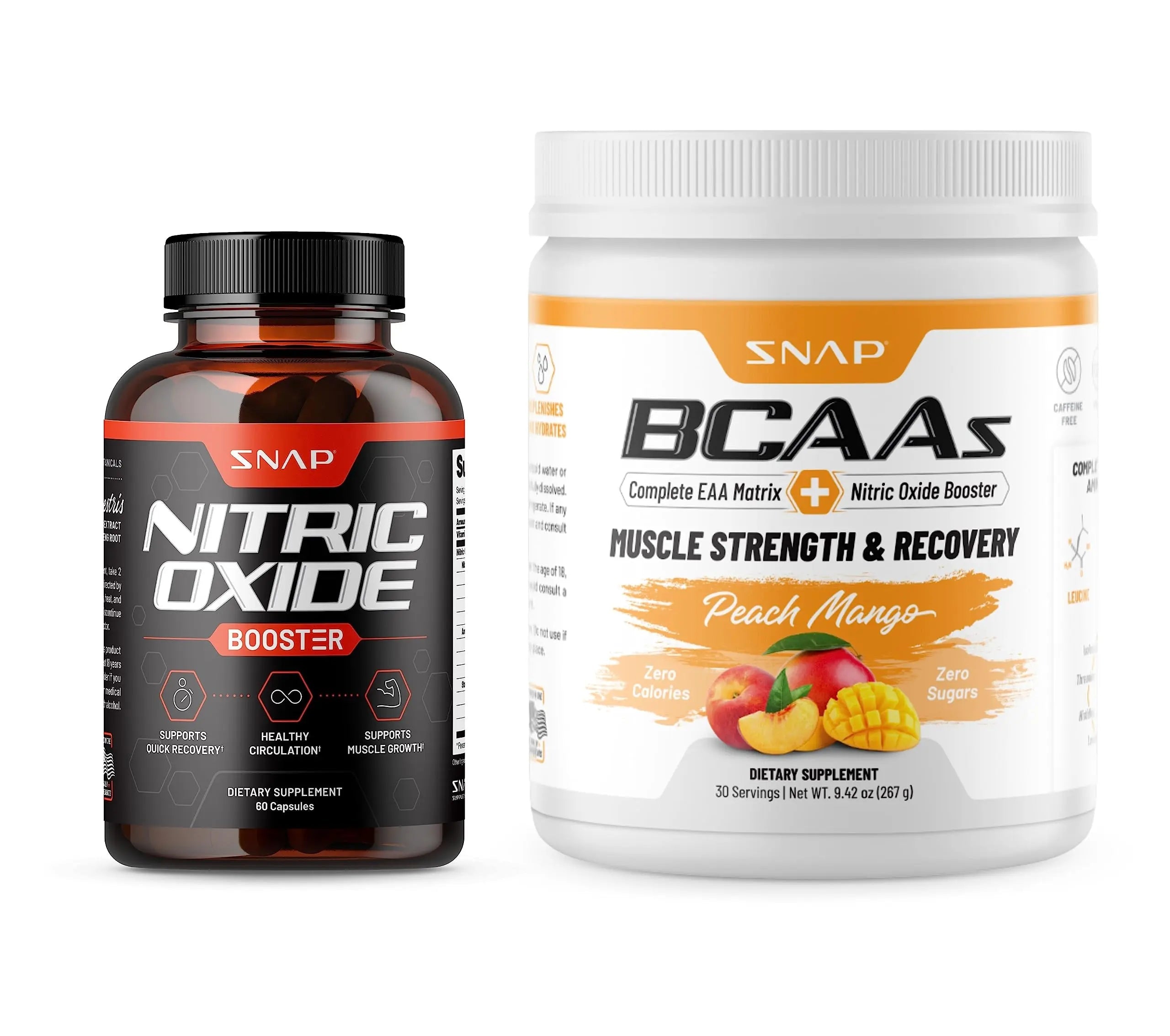 Snap Supplements Nitric Oxide Booster and BCAA Powder Snap Supplements Au supplements