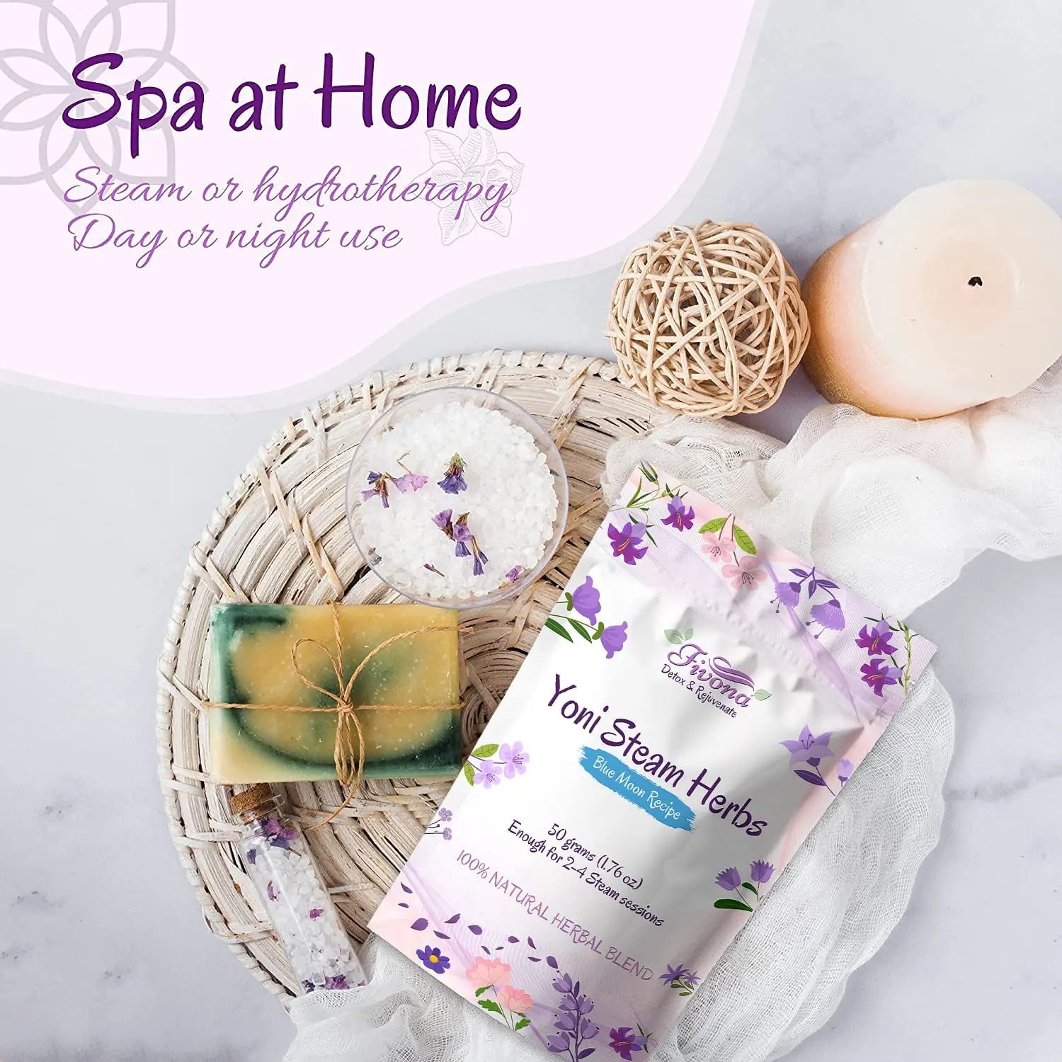 FIVONA Yoni Steaming Herbs - For Feminine Use And Rituals - V-Detox, Cleanse, Wash, Odor Control FIVONA Au supplements
