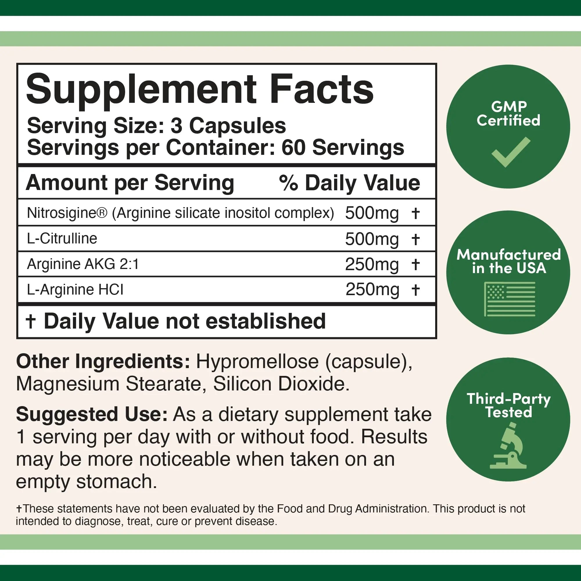Nitric Oxide Supplement (Stim Free Pre Workout) - Nitric Oxide Booster with Nitrosigine Double Wood Supplements Au supplements