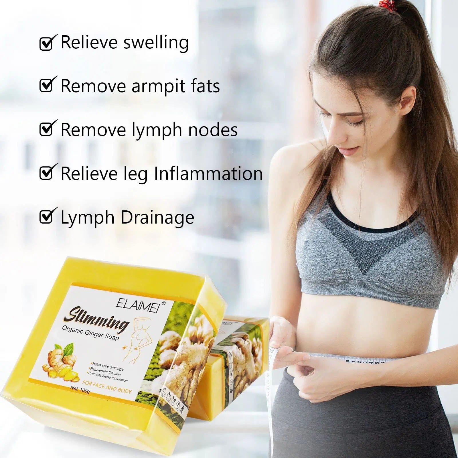 Organic Ginger Soap, Moisturizing Bath Soap, Slimming Ginger Soap, Deep Clean Effectively Moulis Au supplements
