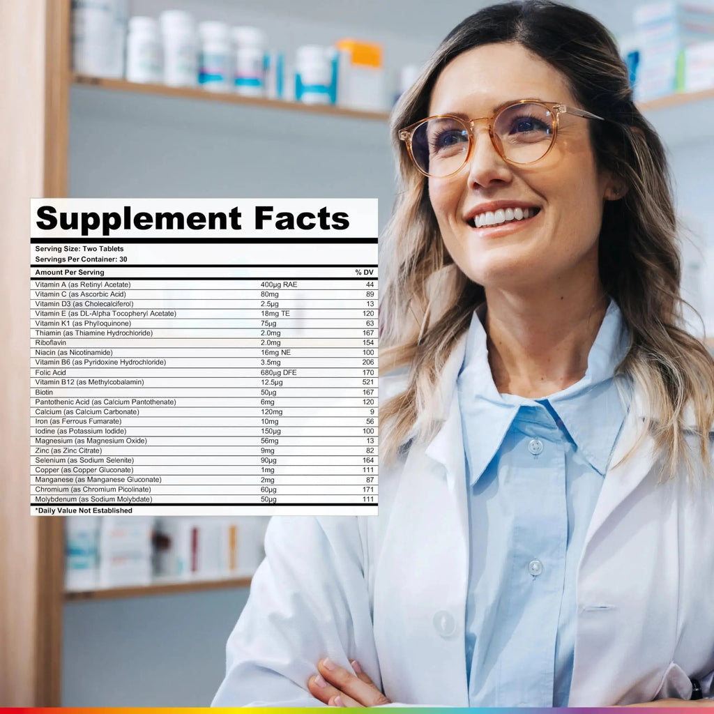 Health & Her Multivitamin for Women with Monthly Natural Cycles - Supplements for Women - Nutrition and Wellbeing Support for Menstrual Cycle Health and Her Au supplements
