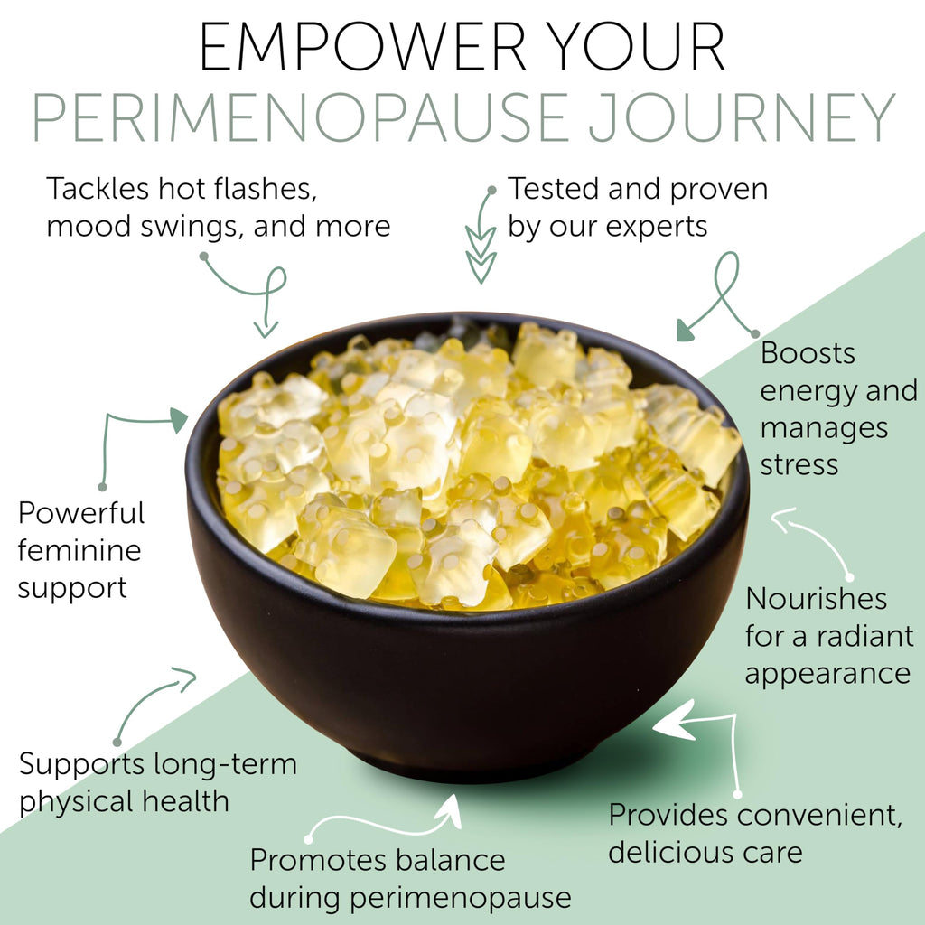 Perimenopause Supplements Women | Premenopausal Gummy Vitamins | Relief for Hormonal Balance & Mood Swings | Supports Menstrual Cycle Regulation | 60 Vegan Gummies Terramed Just Think Comfort Au supplements