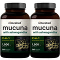 2 Pack NatureBell Mucuna Pruriens Capsules, 1500mg Per Serving, Made with Mucuna NatureBell Au supplements