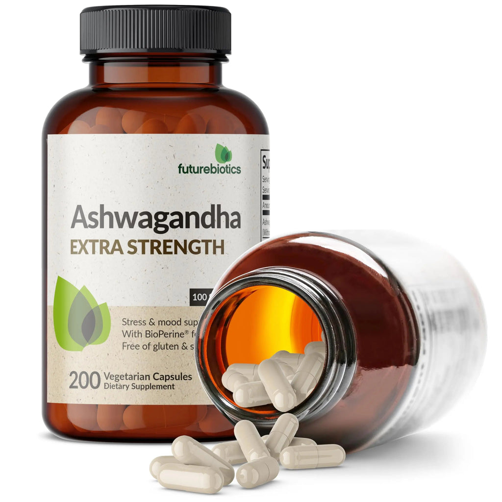 Futurebiotics Ashwagandha Extra Strength Stress & Mood Support with BioPerine Futurebiotics Au supplements