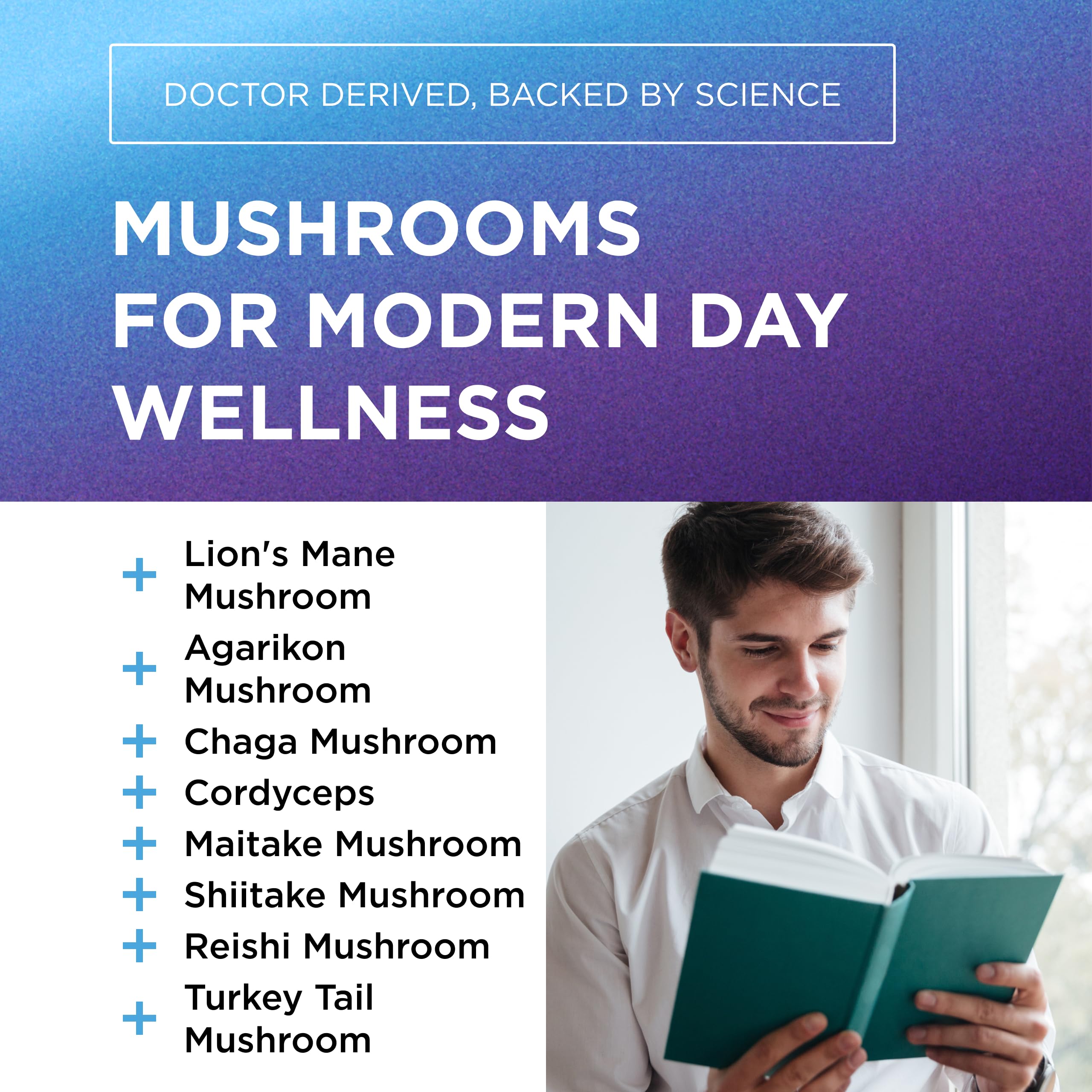 DR. EMIL NUTRITION 10 Mushroom Supplement for Mental Clarity, Focus & Immune Support - Functional Mushroom Nootropic Supplement with Lions Mane Extract, Cordyceps, Turkey Tail & More DR. EMIL NUTRITION Au supplements