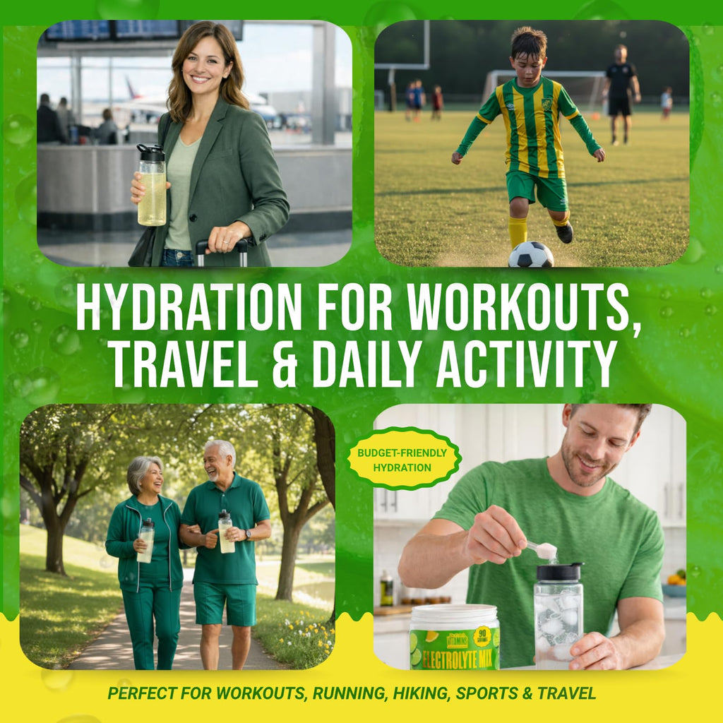 Dr. Price’s Electrolytes Powder Bulk – Lemon Lime, 90 Servings | Sugar Free Hydration Drink Mix with 72+ Trace Minerals, Manganese | Keto Electrolytes