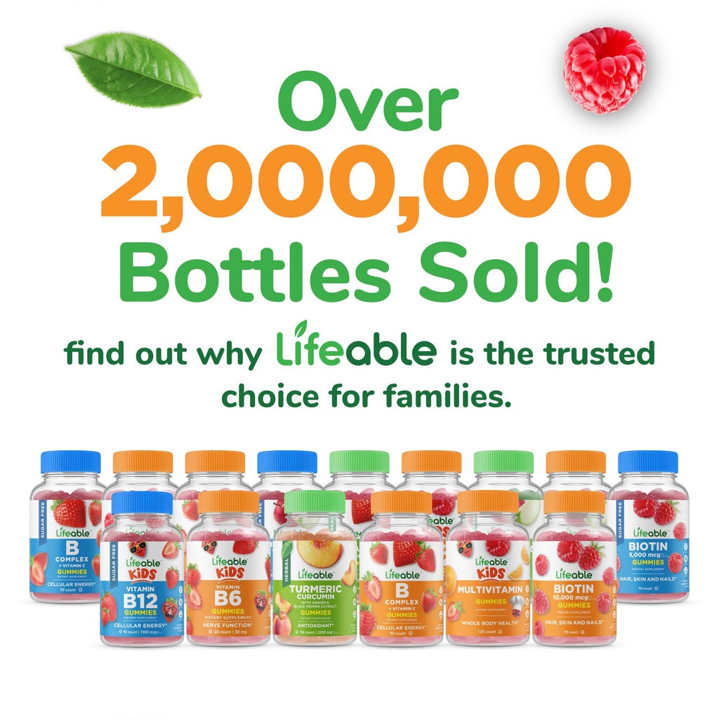 Lifeable Probiotics Gummies | 2 Billion CFU | Great Tasting Probiotic Gummies for Women | Probiotic Gummy for Gut Health and Immune Support