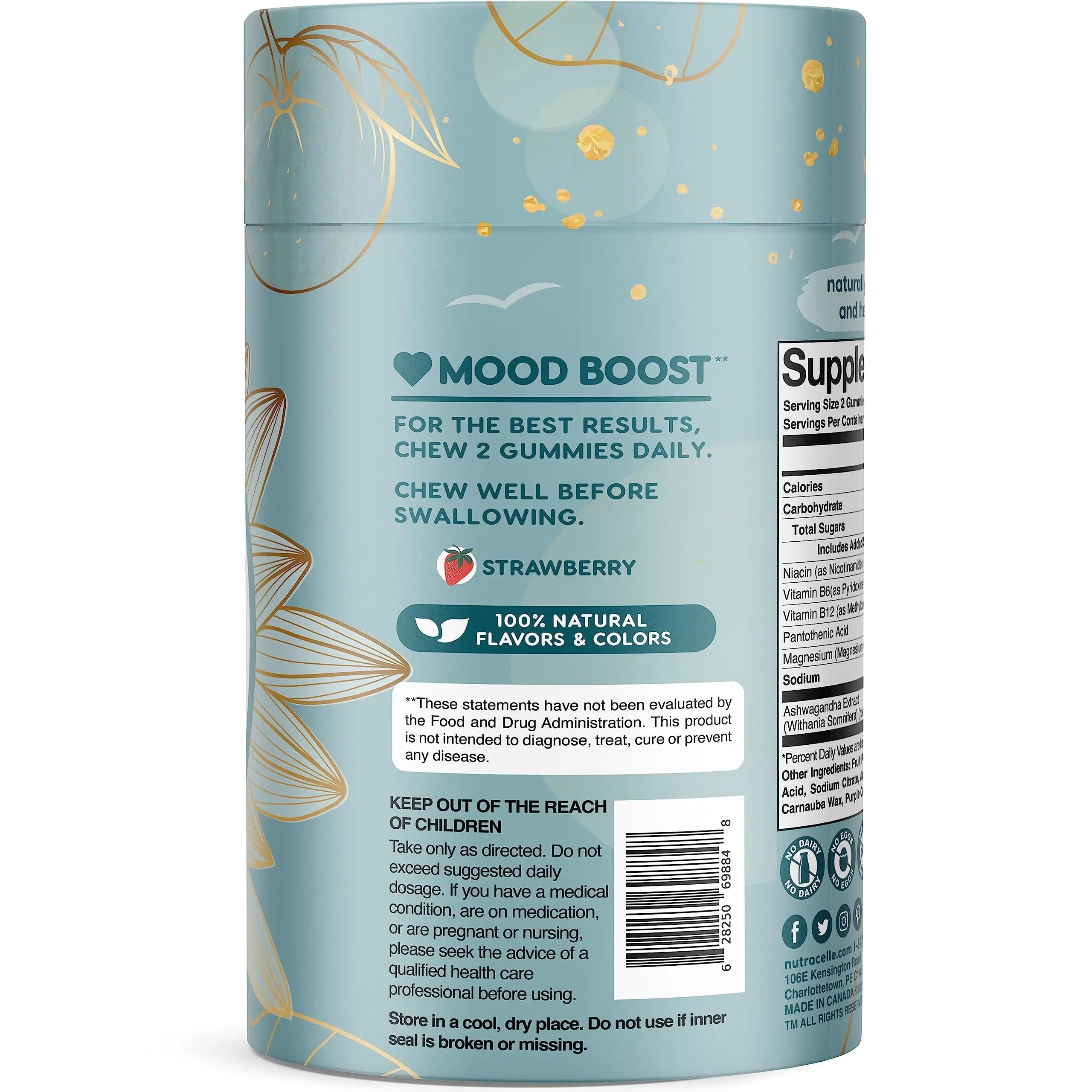 Nutracelle NUTRAMIN Mood Boost Multivitamin Gummy - Delicious & Yummy Anti-Stress Nutracelle Au supplements