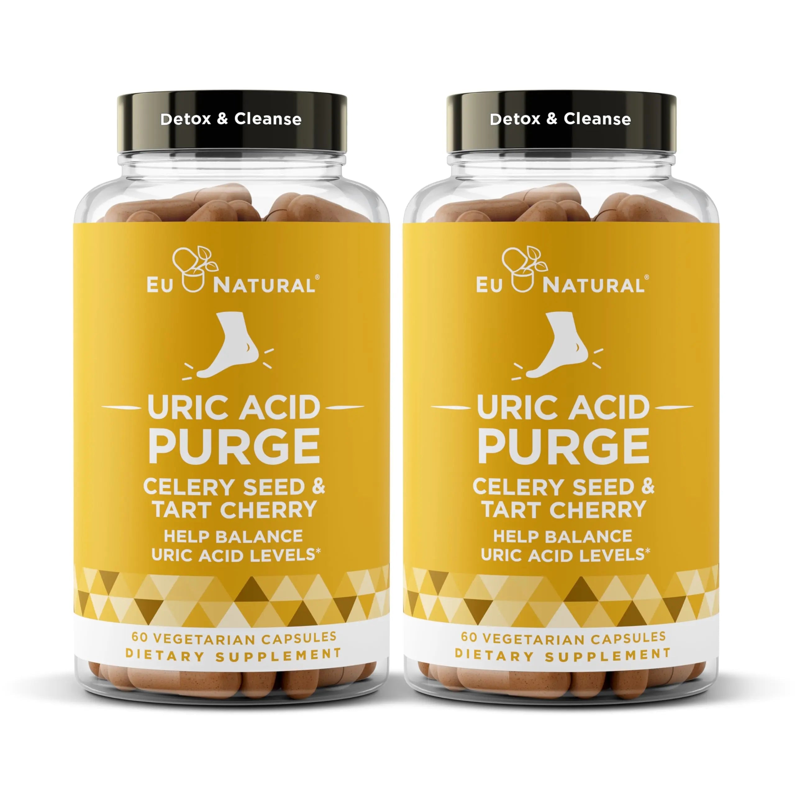 Purge! Uric Acid Flush – Eat & Drink What You Want – Detox and Cleanse with Celery Seed Extract Eu Natural Au supplements