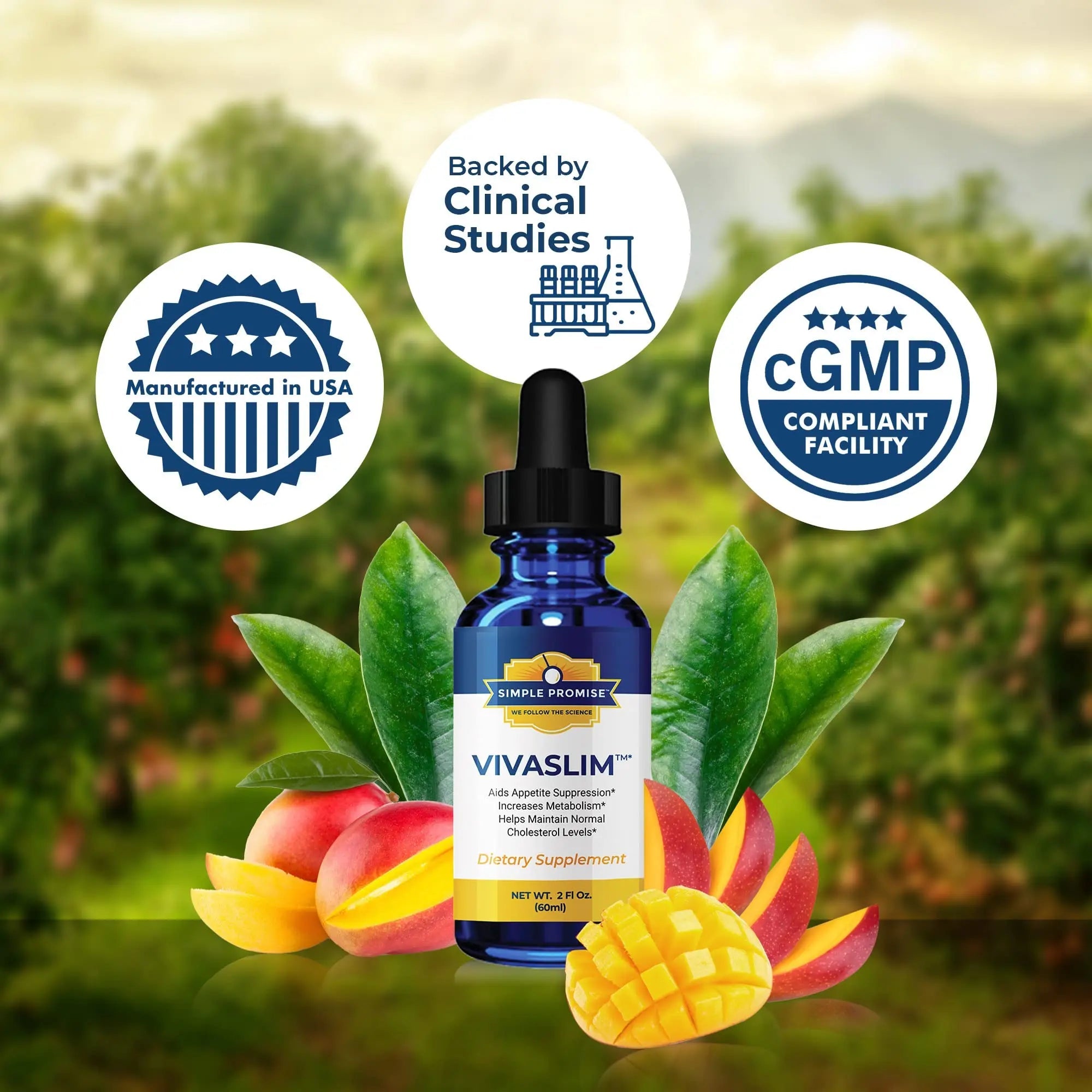 Simple Promise - VivaSlim - Natural Liquid Drops with African Mango, 2 fl oz Simple Promise Au supplements