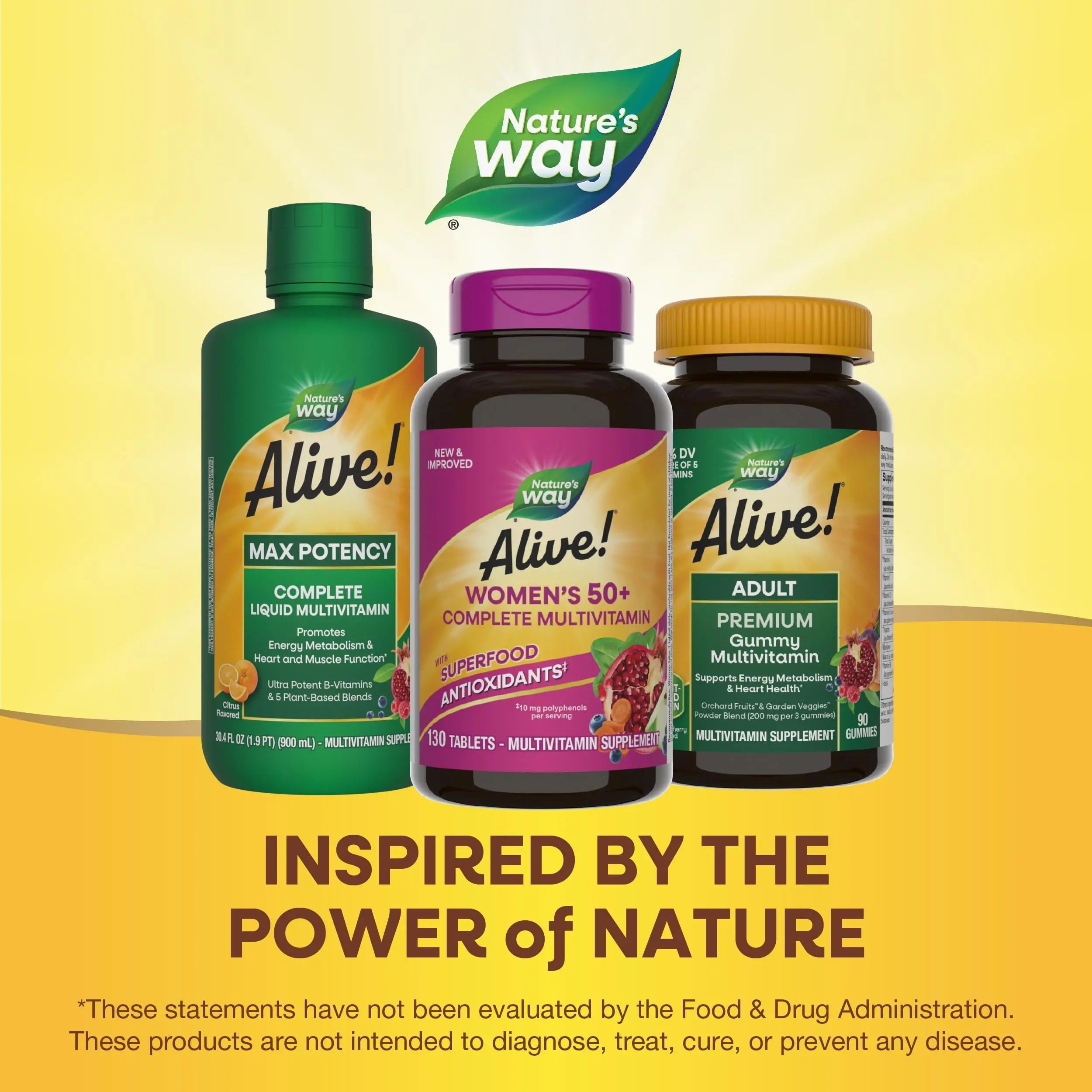 Nature's Way Alive! Women's 50+ Complete Multivitamins, Supports Healthy Heart, Brain, Bones Nature's Way Au supplements
