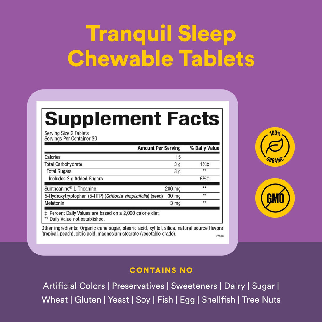 Natural Factors Stress-Relax Tranquil Sleep Tablet, 120 Count