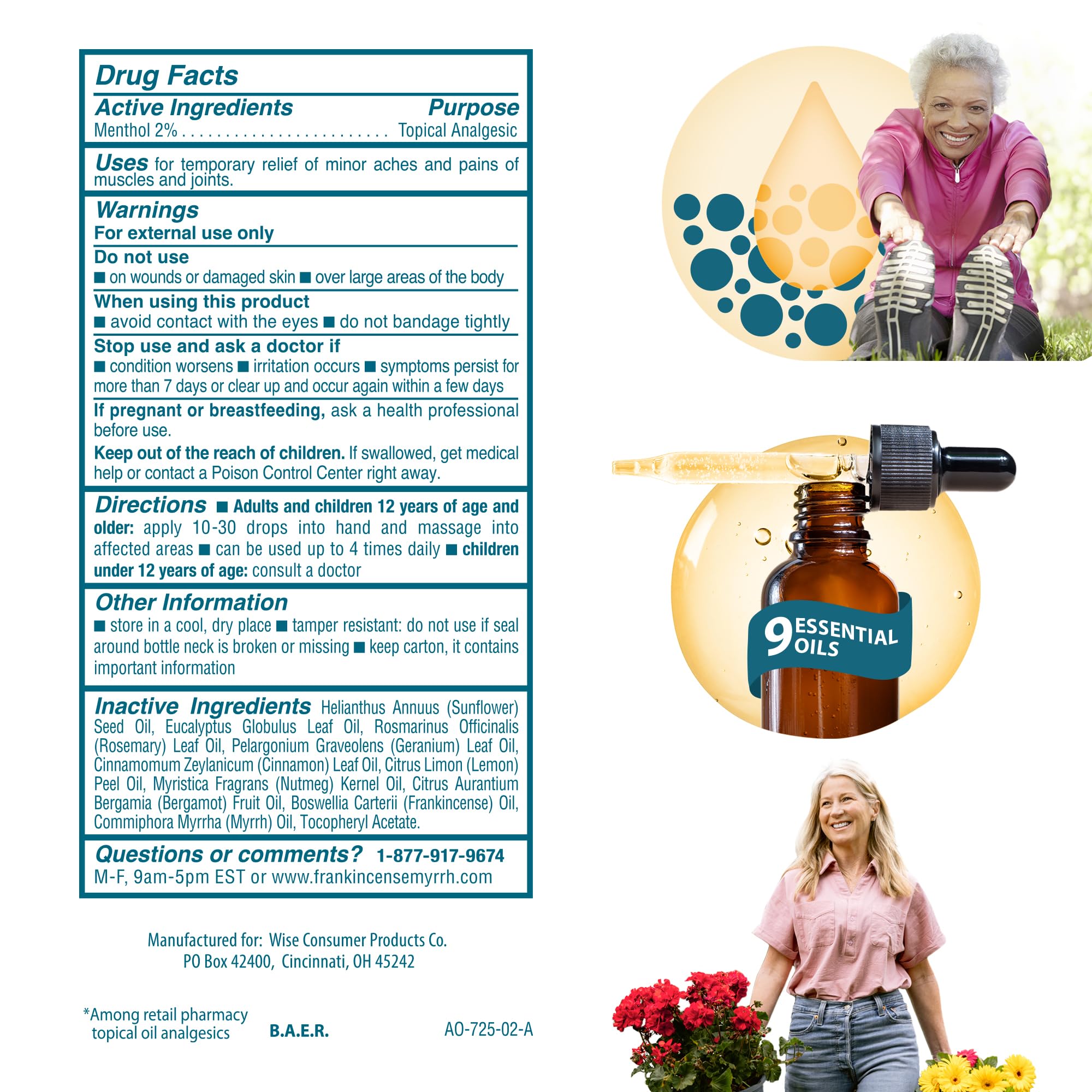 Frankincense & Myrrh Arthritis Pain Relief Rubbing Oil – Arthritis Pain Reliever with Frankincense Essential Oil for Sciatica, Lower Back, Neck, Hands, Knees, Joints and Shoulders, 2 fl.oz. - 1 Pack FRANKINCENSE & MYRRH Au supplements