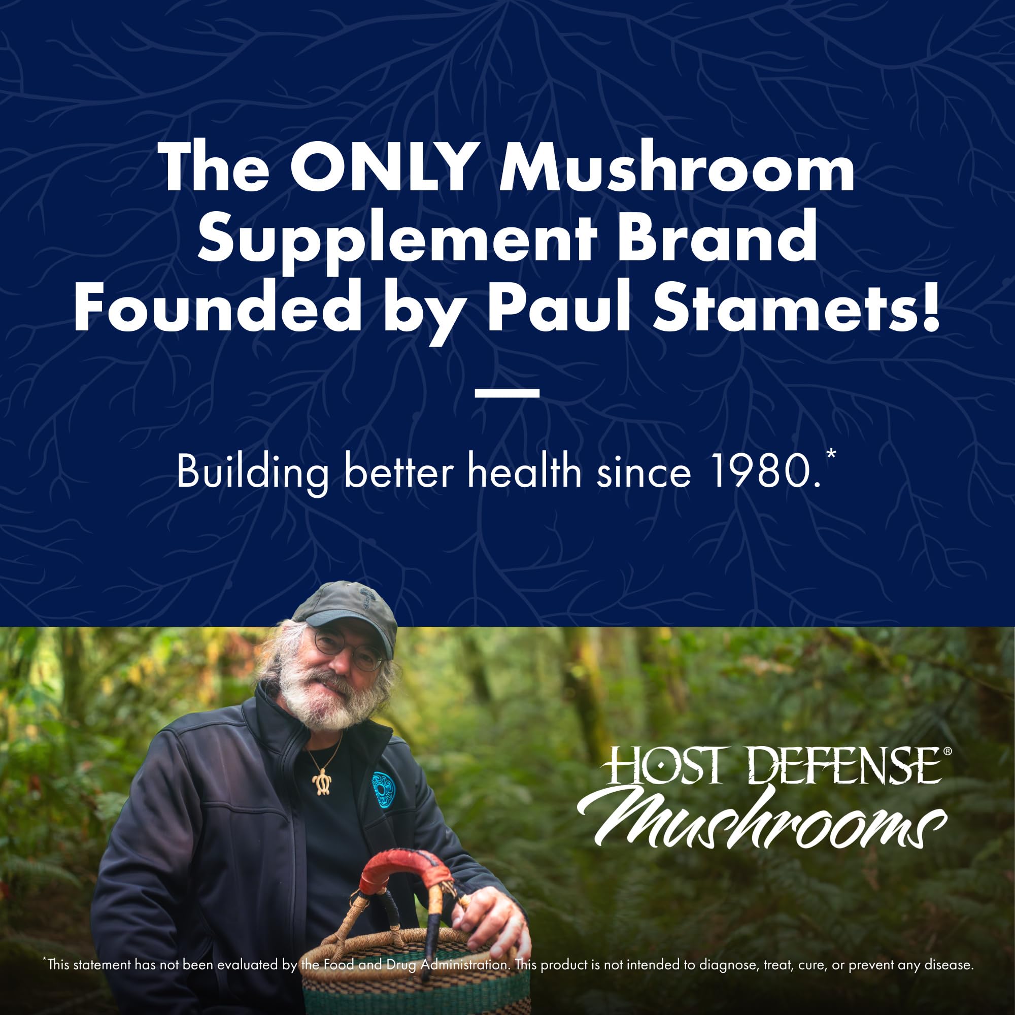 Host Defense Mushrooms Lion's Mane - Supplement Capsules for Brain Health Support - Mushroom Support for Focus & Memory Function