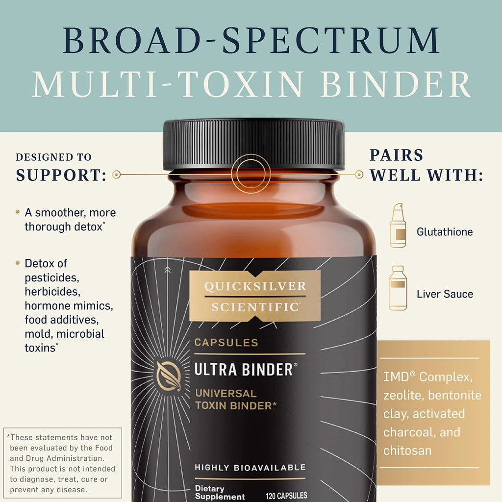Quicksilver Scientific Ultra Binder - Multi Toxin Binder with Bentonite Clay Powder Quicksilver Scientific Au supplements