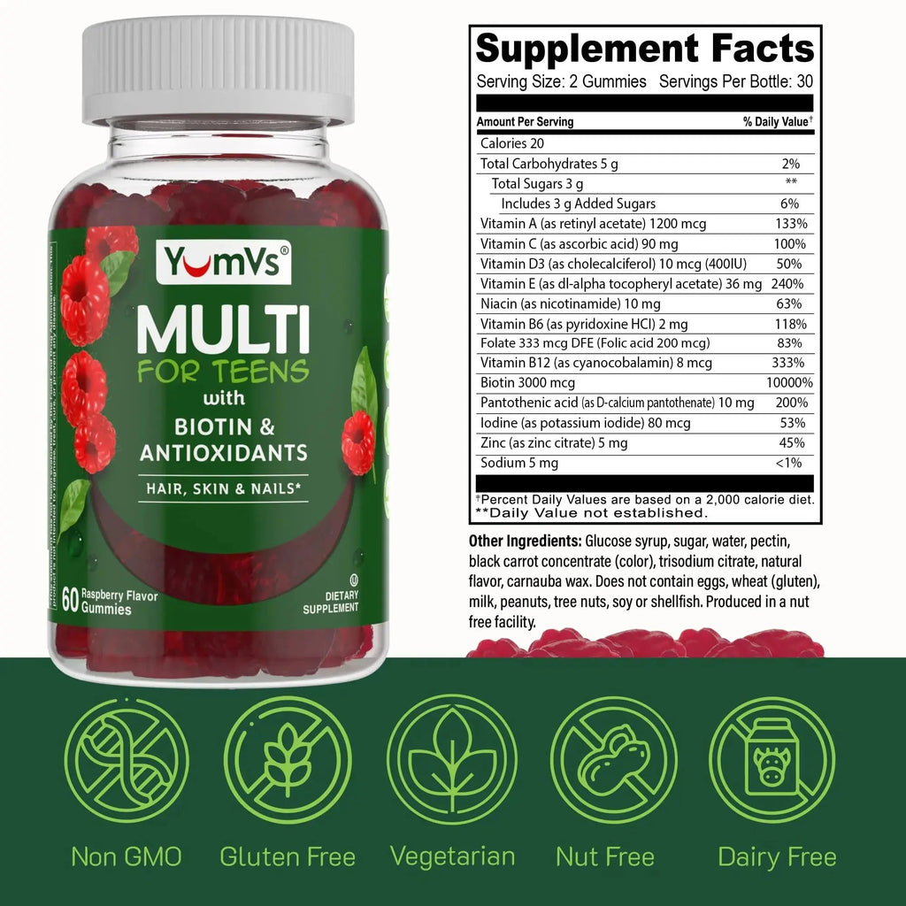 Multivitamin for Adults & Teens Bundle – Complete Daily Health Support Gummies YUM-V'S Au supplements