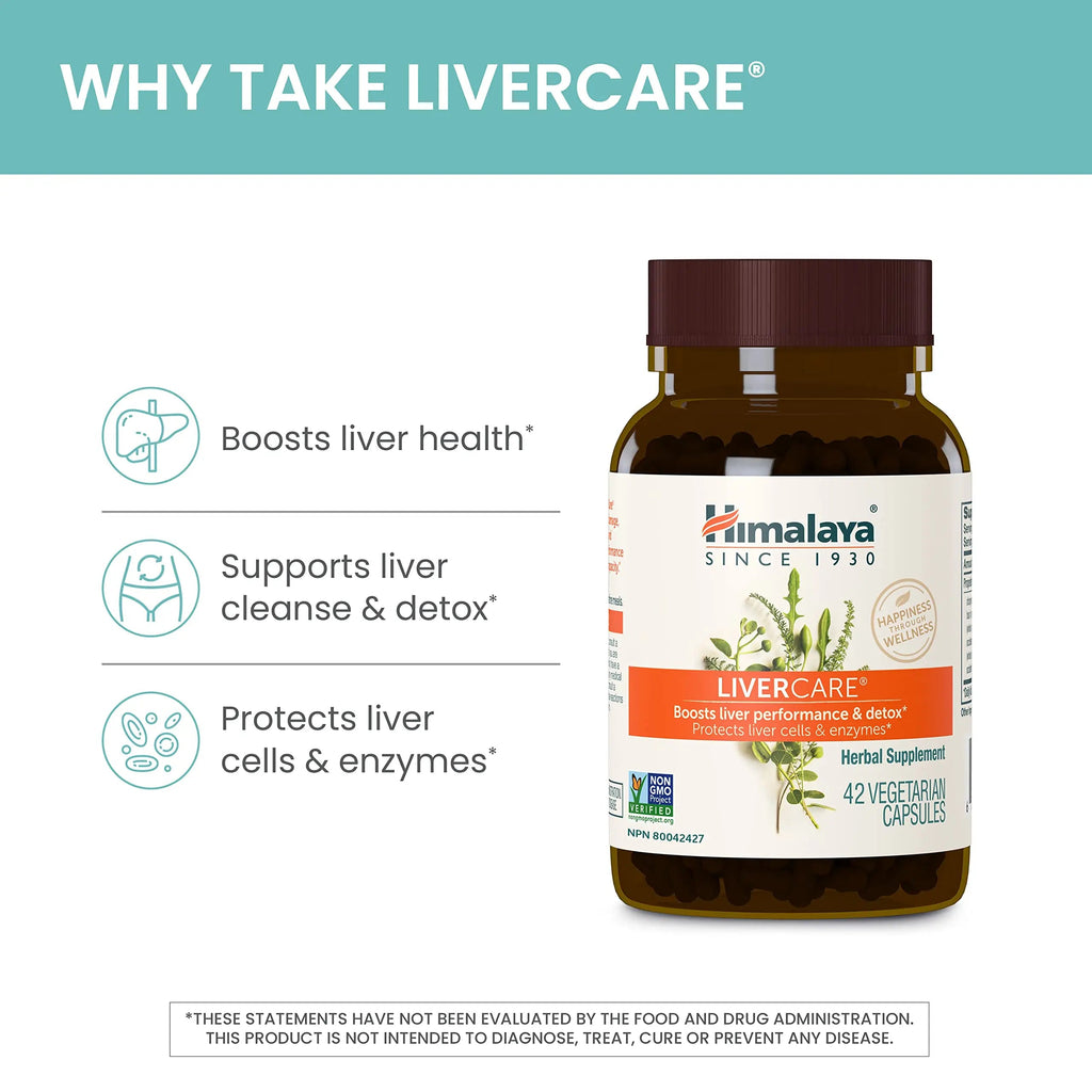 Himalaya LiverCare for Total Liver Support, Cleanse and Detox, Protects Cells & Enzymes Himalaya Au supplements