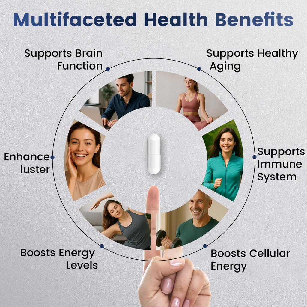 NAD+ Supplement 8,809mg with Liposomal NAD and Resveratrol for Women & Men - 120 Capsules to Support Cellular Health, Boost Stamina & Healthy Aging, Vegan & Gluten-Free Maximum NAD Au supplements