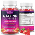 BVIVLOO L-Lysine 1000mg Gummies for Immune Support & Skin Health - High Potency Vegan Gummies, Sugar-Free, Natural Berry Flavor, Gluten-Free Chewable Supplement