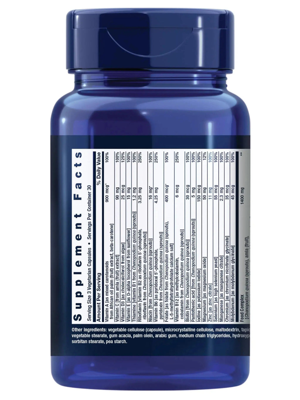 Life Extension Whole Food Multivitamin, Plant-derived Vitamin D3, A, B, C & E, Plus Minerals, Plant extracts, Stay Healthy from Head to Toe Life Extension Au supplements