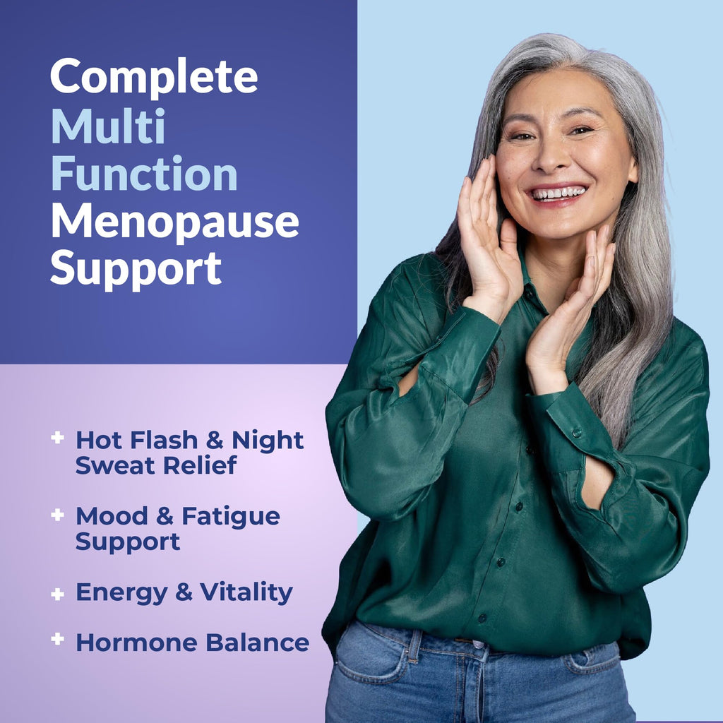 Natural Menopause Supplements for Women - Perimenopause Supplements for Hormonal Balance, Bloating & Mood Swings | Hot Flashes Menopause Relief w/Probiotics & Prebiotics, Black Cohosh & Chasteberry PharmaSupps Au supplements