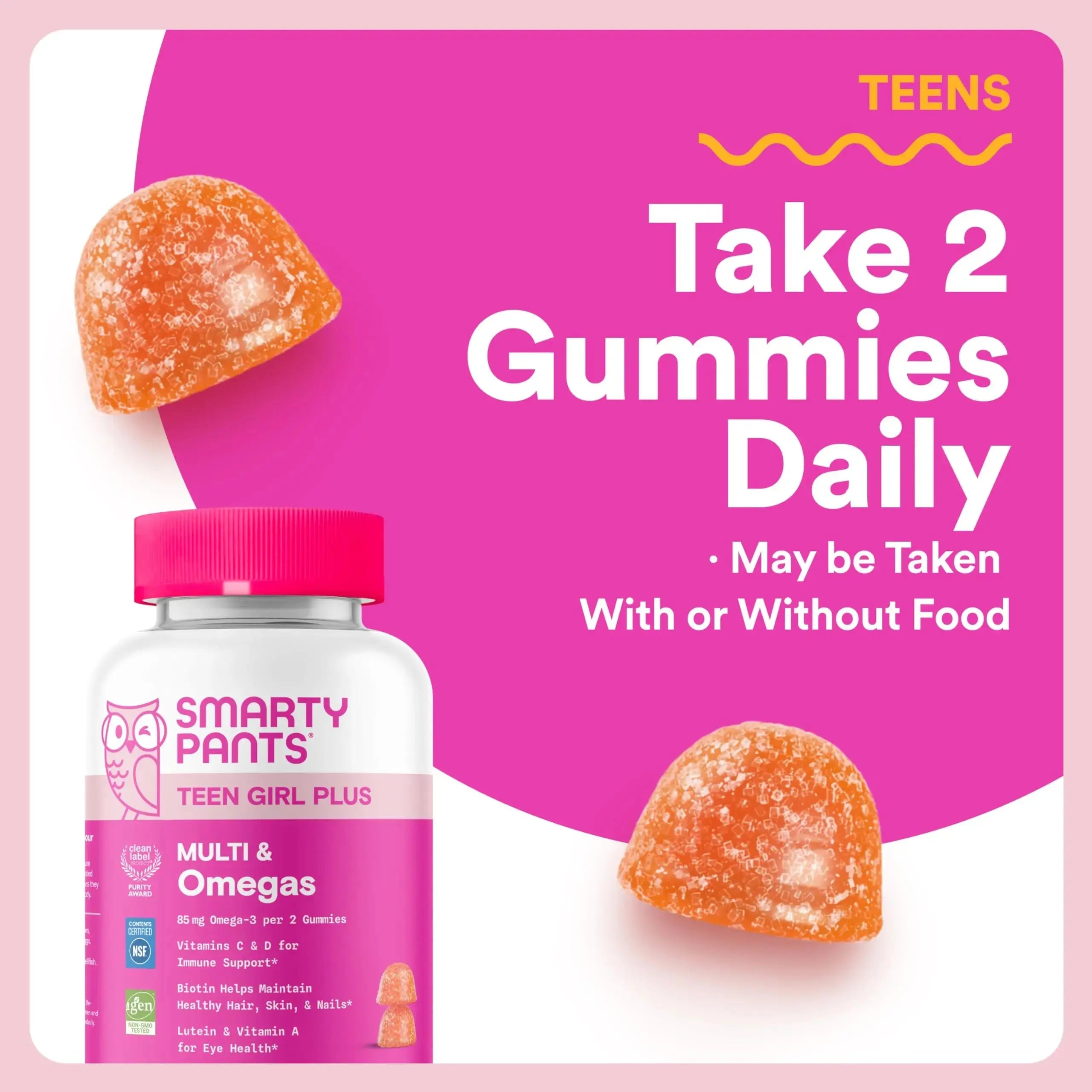 SmartyPants Mother & Daughter Daily Nutrition Bundle: Women’s + Teen Girl Multivitamin Gummies with Omega-3, Biotin, Vitamins D3, B12, A SmartyPants Au supplements