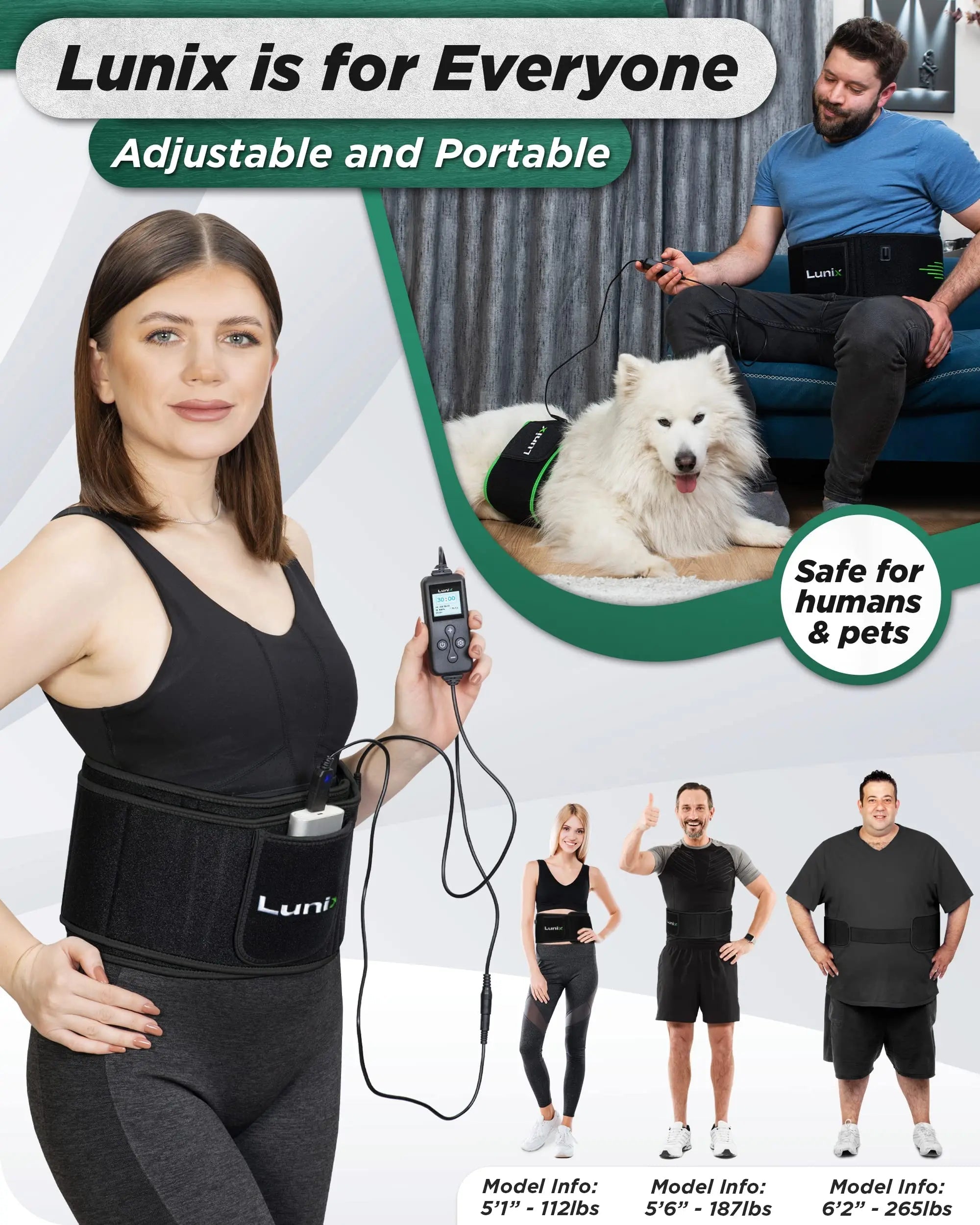 Lunix LX16 Red Light Therapy Belt, Near Infrared Light and Red Light Therapy to Improve Circulation Lunix Au supplements