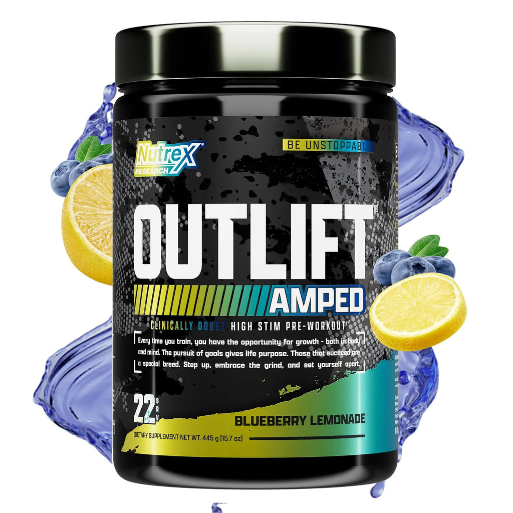 OUTLIFT Amped Max Dosed Pre Workout Powder, 6G Citrulline, 3.2G Beta Alanine Nutrex Research Au supplements