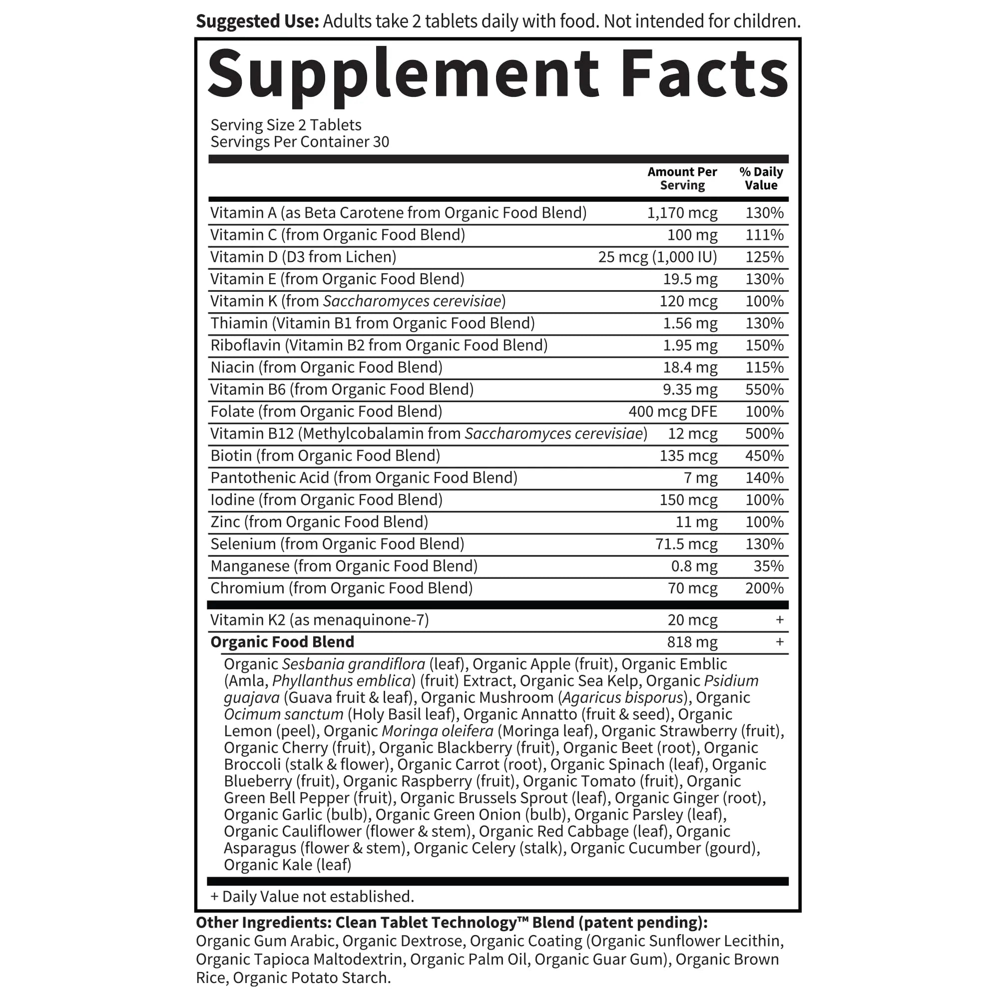 Garden of Life Organics Whole Food Multivitamin for Men, 60 Tablets, Vegan Mens Vitamins and Minerals for Health and Well-Being Garden of Life Au supplements
