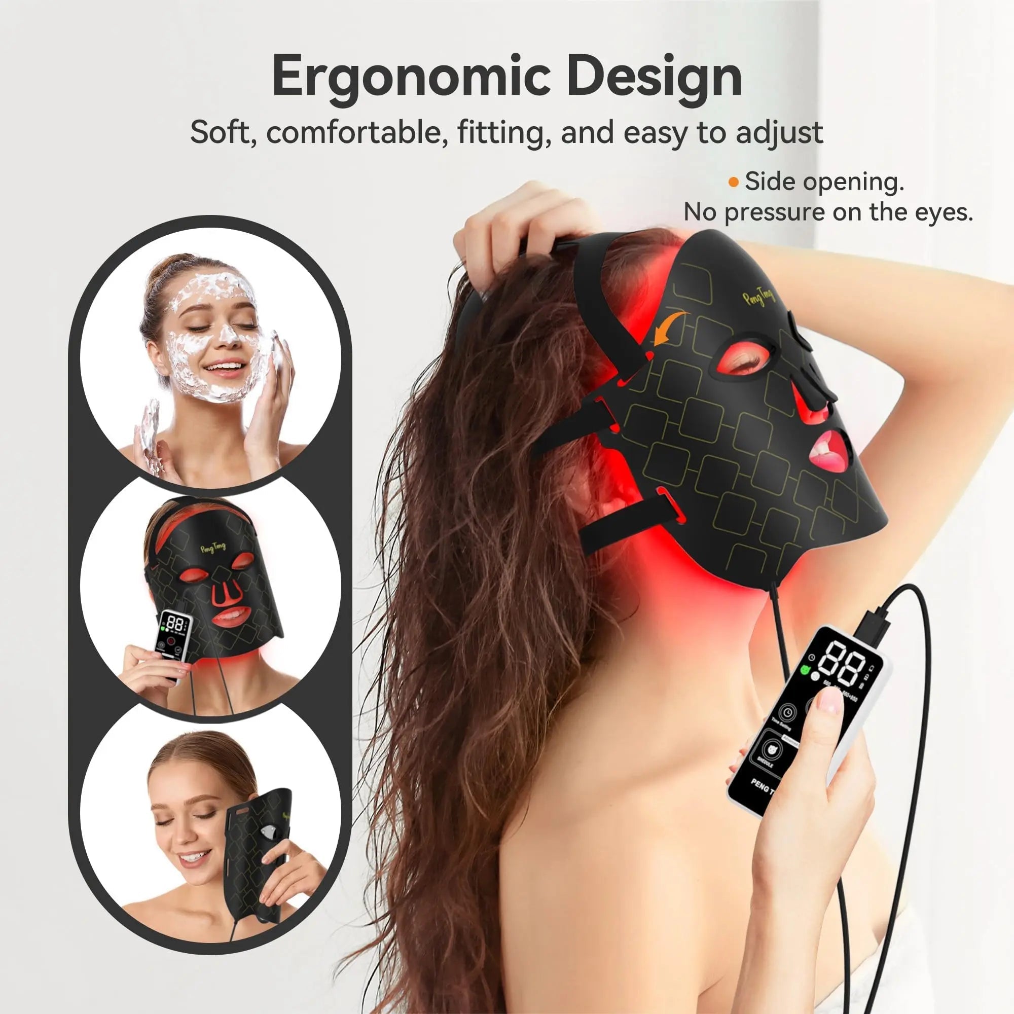 Peng Teng Red Light Therapy for Face, 660NM and 850NM,Innovative use of Monitoring,red Light Therapy Masks PengTeng Au supplements