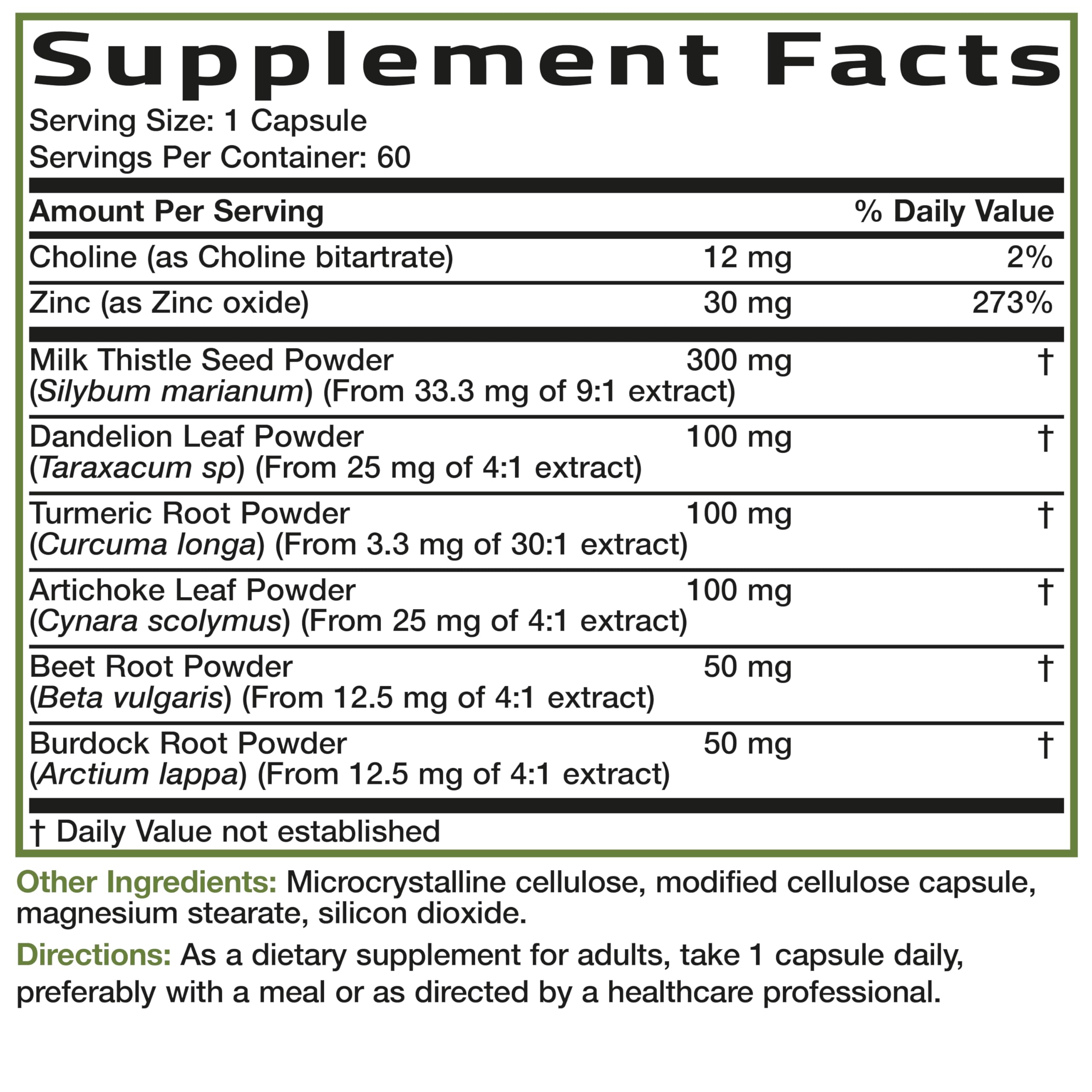 Bronson Liver Detox Advanced Detox & Cleansing Formula Supports Health Liver Function with Milk Thistle, Dandelion Extract, Turmeric, Artichoke Leaf & More
