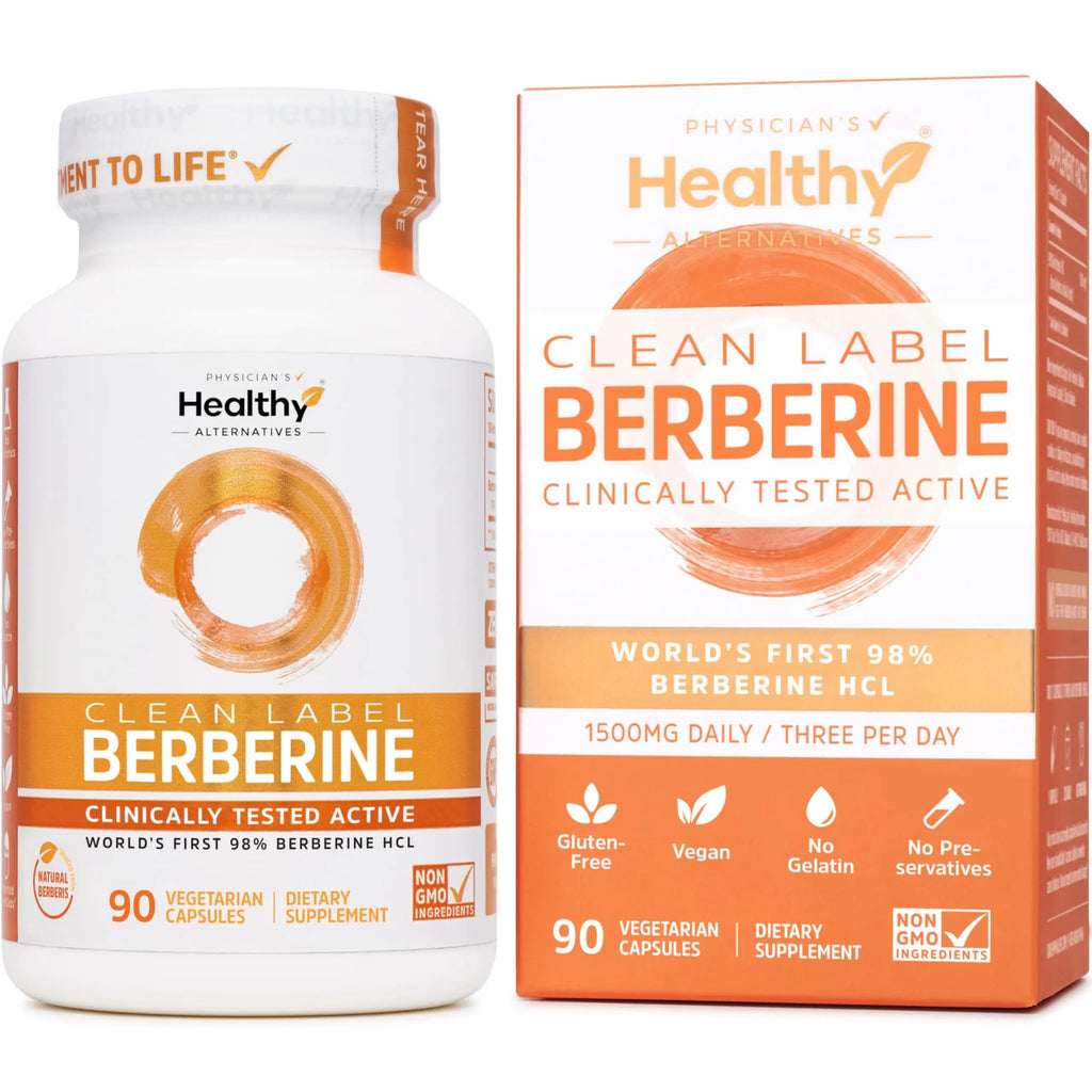 Clean Label Berberine Supplement 1500mg - Ultra Pure 98% Berberine HCl, Highest Purity Physician's Healthy Alternatives Au supplements