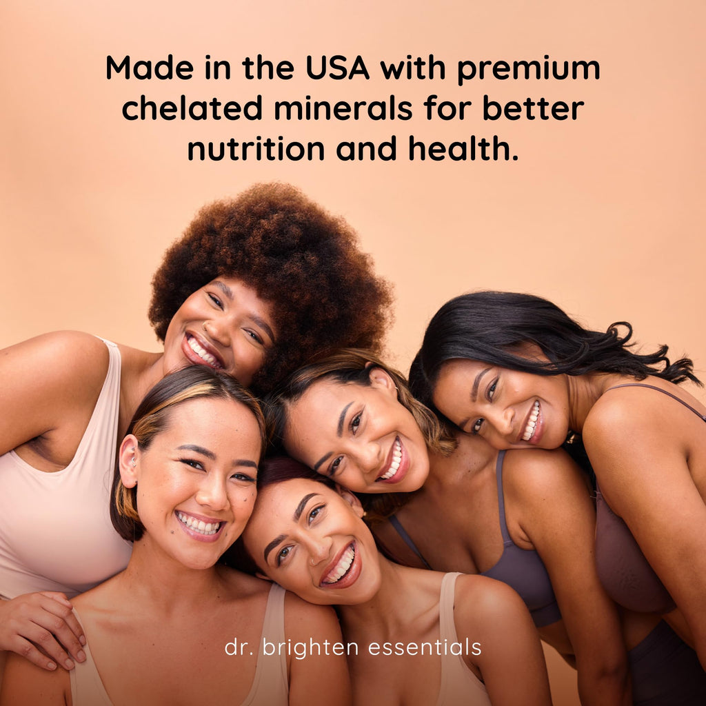 Dr. Brighten Magnesium Plus (as Magnesium Bi-glyncinate) - Beneficial in Maintaining a Healthy Mood, Sleep, Hormone Balance and Reducing Symptoms of PMS and Menstrual Cramps Dr. Brighten Au supplements