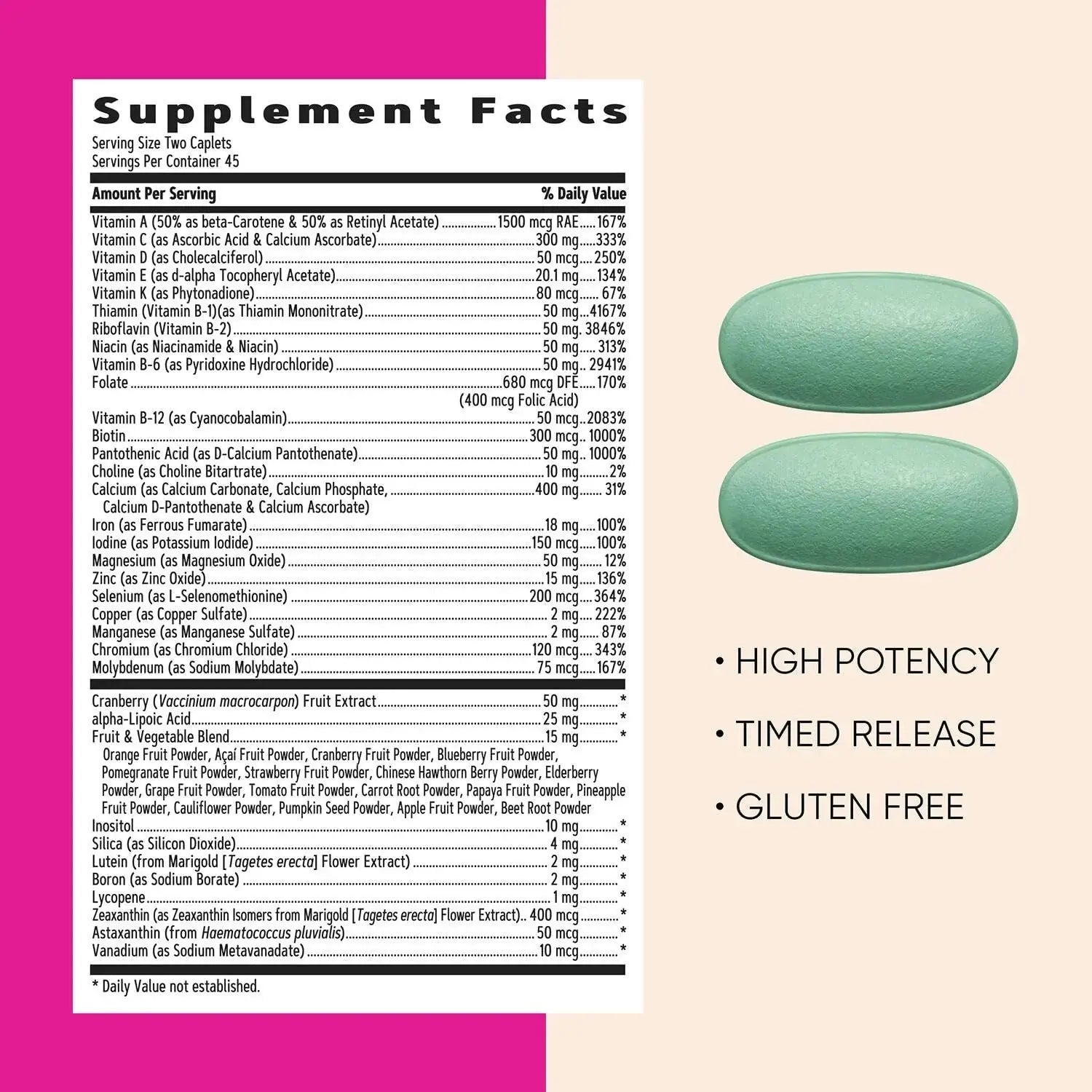 GNC Women’s Ultra Mega Multivitamin Caplets, Clinically Proven to Feel Better, Immune Support, Vitamin A, B, C, D GNC Au supplements