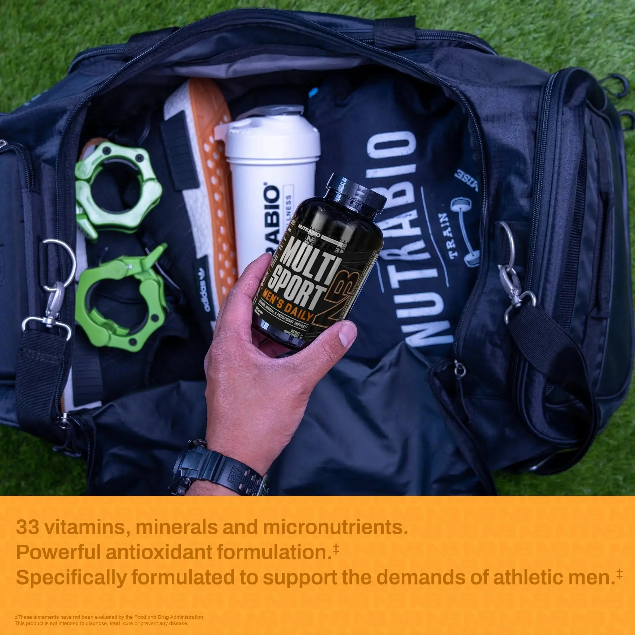 NutraBio Multisport for Men - Mens MultiVitamin - 33 Vitamins, Minerals, Micronutrients - Rich in Antioxidants NutraBio Au supplements