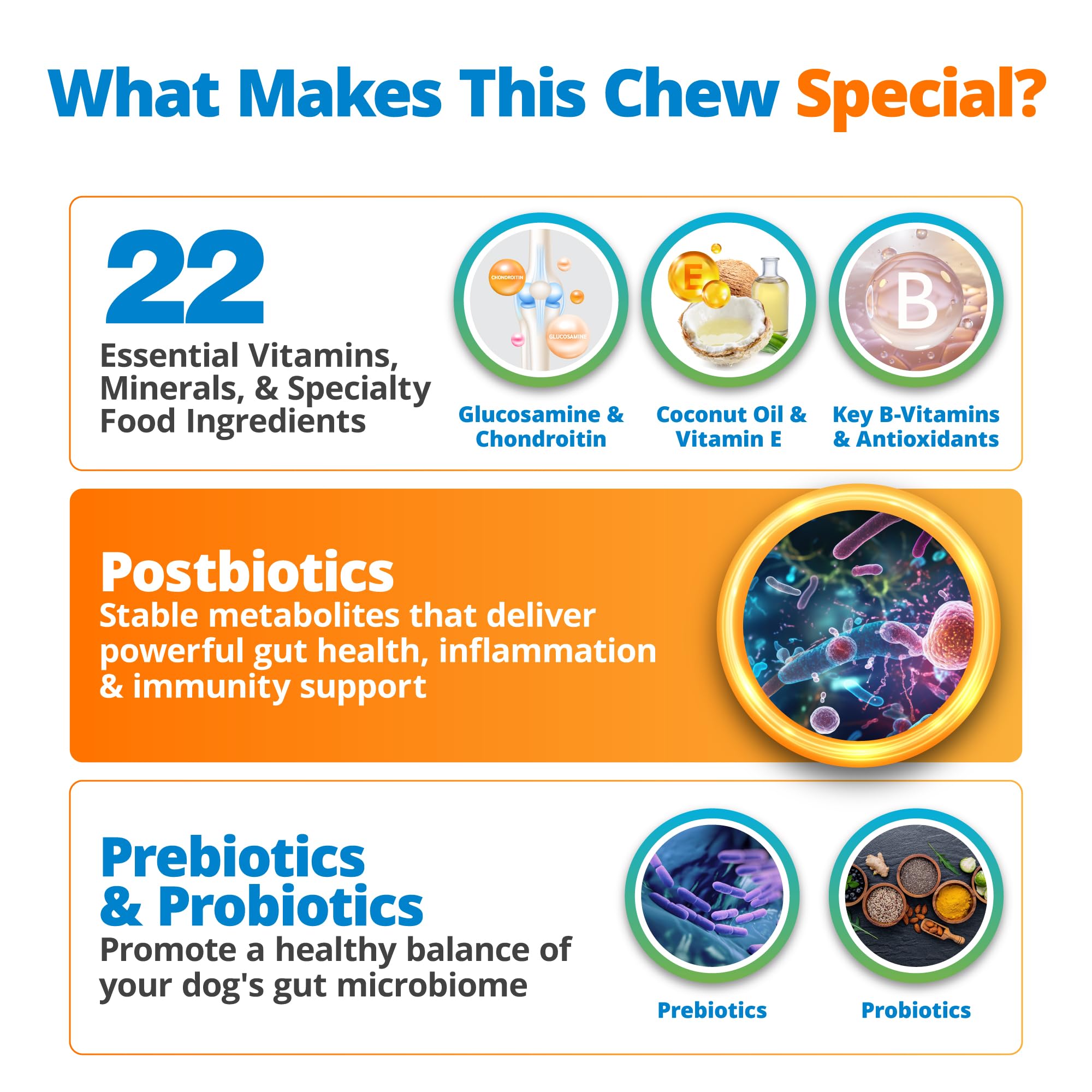 5Strands Dog Multivitamin Chews, 10-in-1, Vitamins & Postbiotics, All Ages & Breeds - Digestion, Brain, Organs, Heart, Mobility, Vision, Skin & Coat, Immunity - Dog Supplement (Peanut Butter, 90ct) 5Strands Au supplements