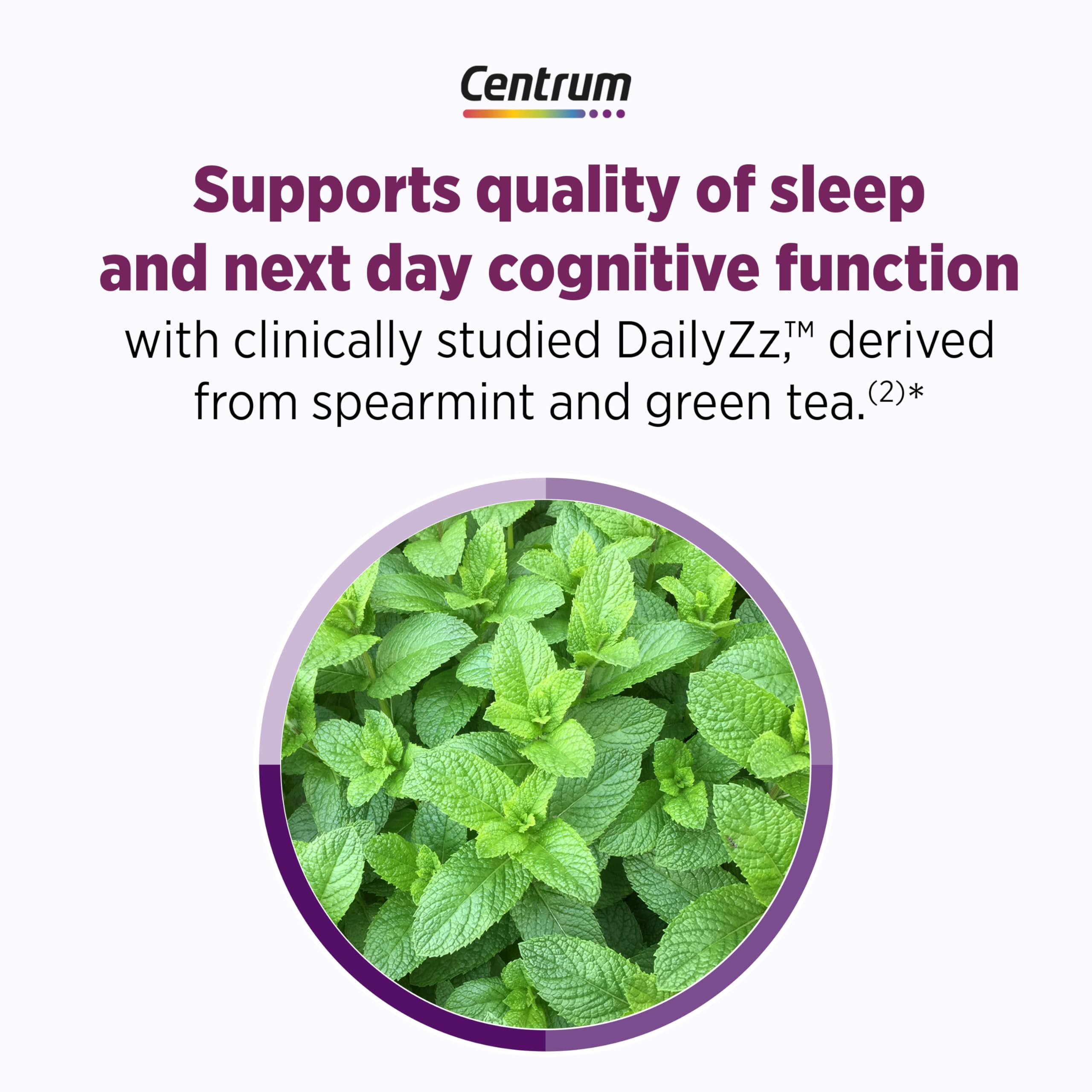 Centrum Restful Sleep Menopause Support Tablets, Supplement with Clinically Studied DailyZz and geniVida, 28 Count Centrum Au supplements