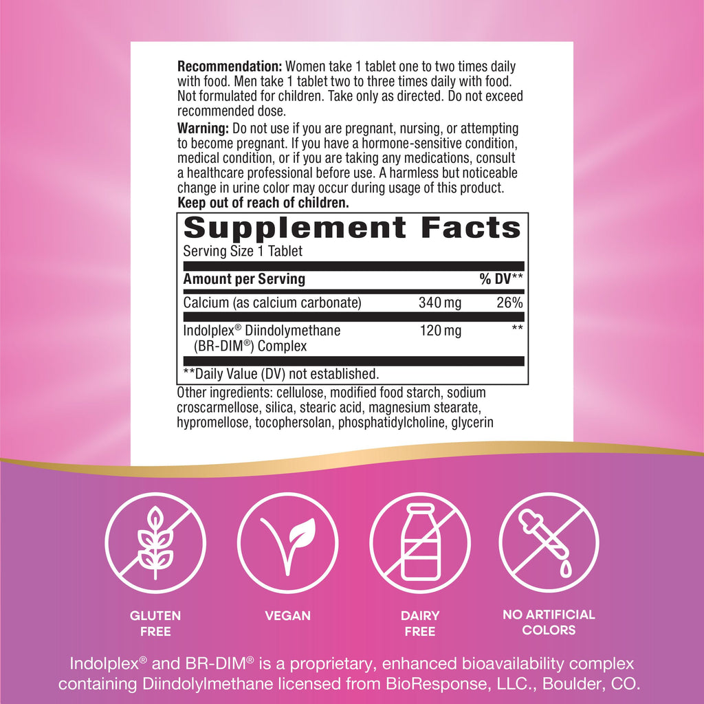 Nature's Way Estrobalance, Absorbable BR-DIM, Supports Healthy Estrogen Metabolism*, Vegan, Gluten Free, 60 Tablets (Packaging May Vary) Nature's Way Au supplements