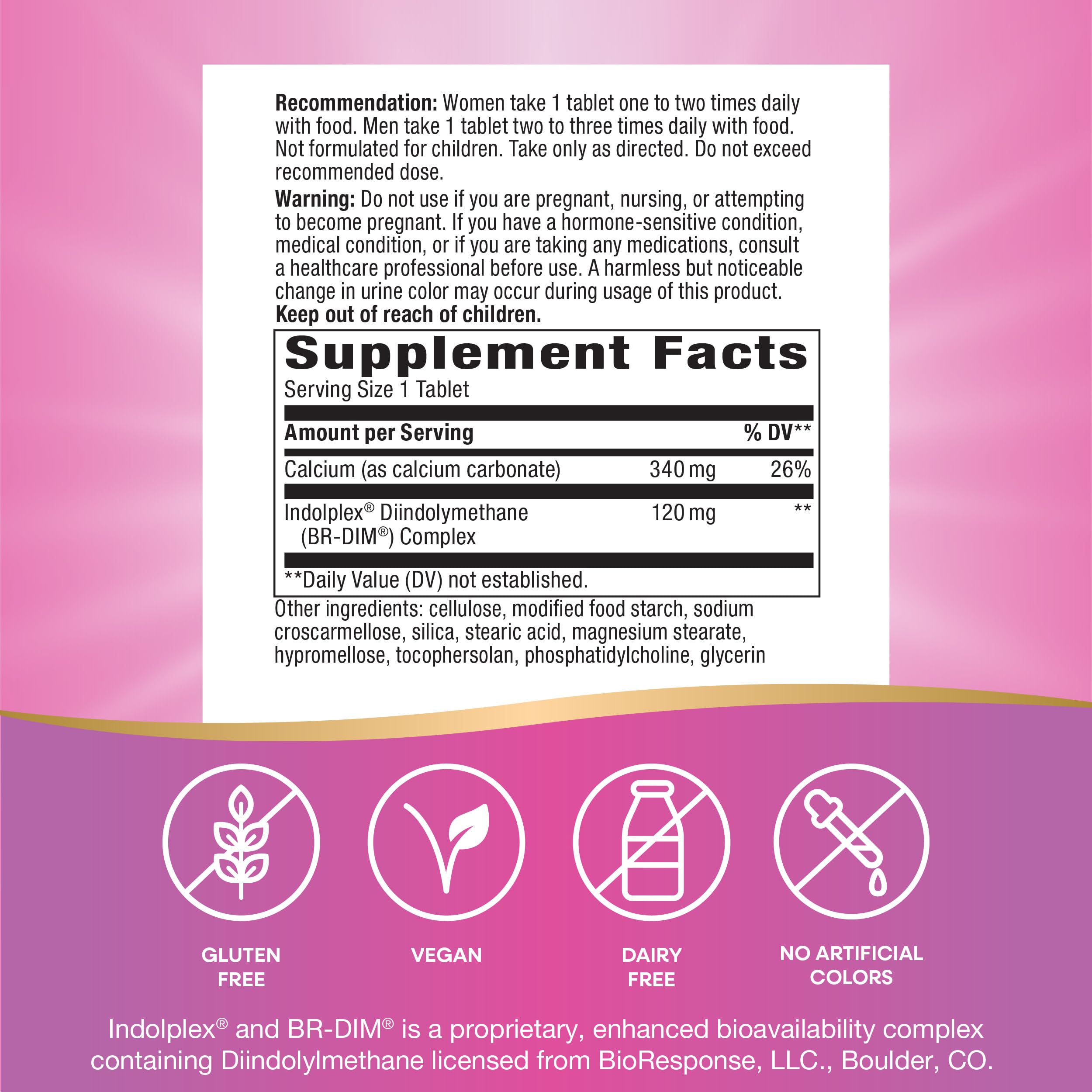 Nature's Way Estrobalance, Absorbable BR-DIM, Supports Healthy Estrogen Metabolism*, Vegan, Gluten Free, 60 Tablets (Packaging May Vary) Nature's Way Au supplements