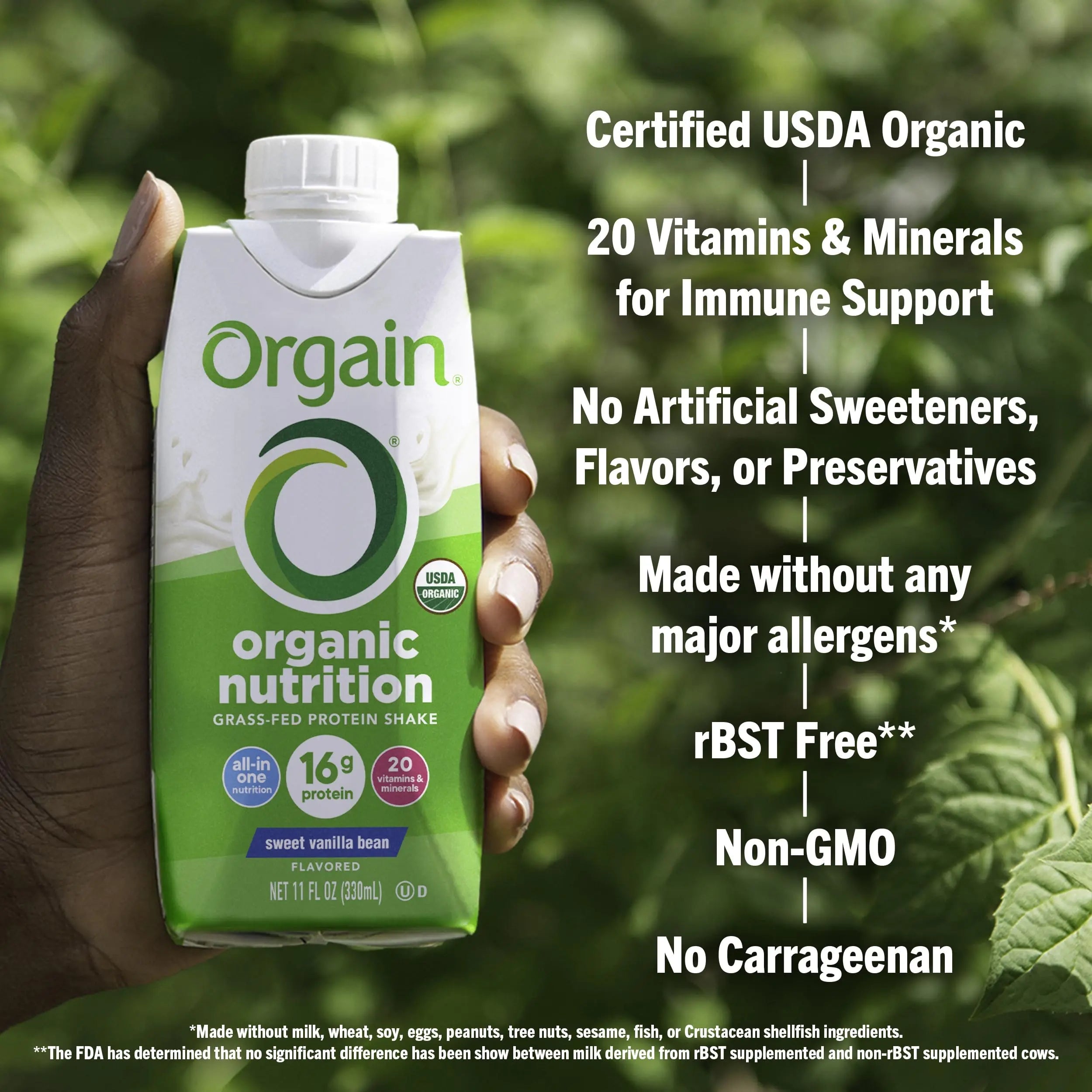 Orgain Organic Nutritional Protein Shake, Vanilla Bean - 16g Grass Fed Whey Protein Orgain Au supplements