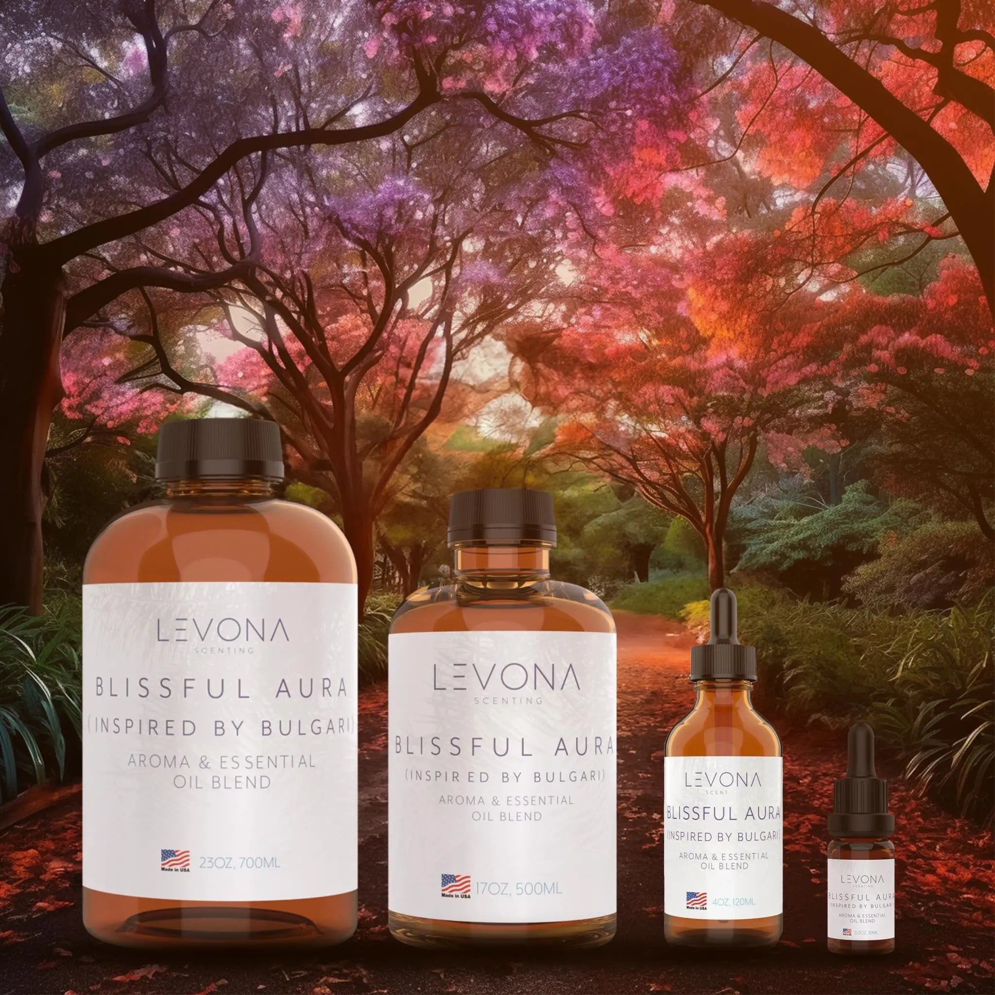 Levona Scent Essential Oils for Diffuser: Blissful Aura with Notes of Amber, Musk & Jasmine LEVONA SCENT Au supplements