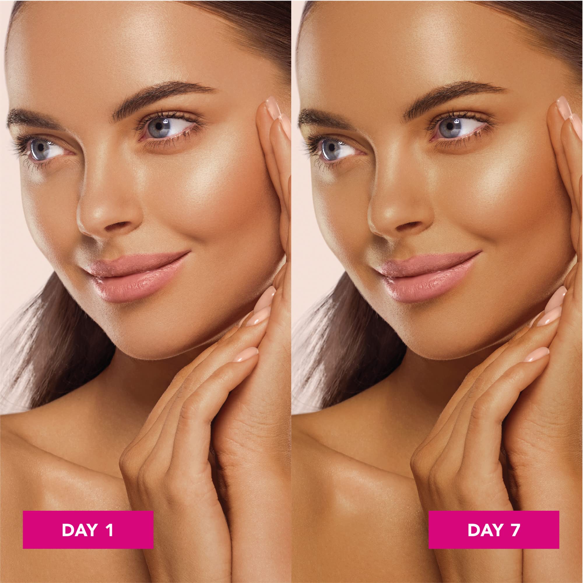 Jergens Natural Glow Self Tanner Face Moisturizer with SPF 20 Facial Sunscreen, Medium to Deep Skin Tone, Sunless Tanning, Oil Free