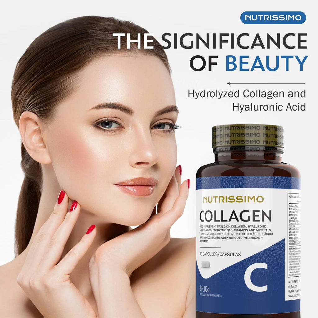 NUTRISSIMO Collagen + Hyaluronic Acid + Biotin + CoQ10 + Vitamins A, C (non-acidic), D and B12 + Zinc NUTRISSIMO Au supplements