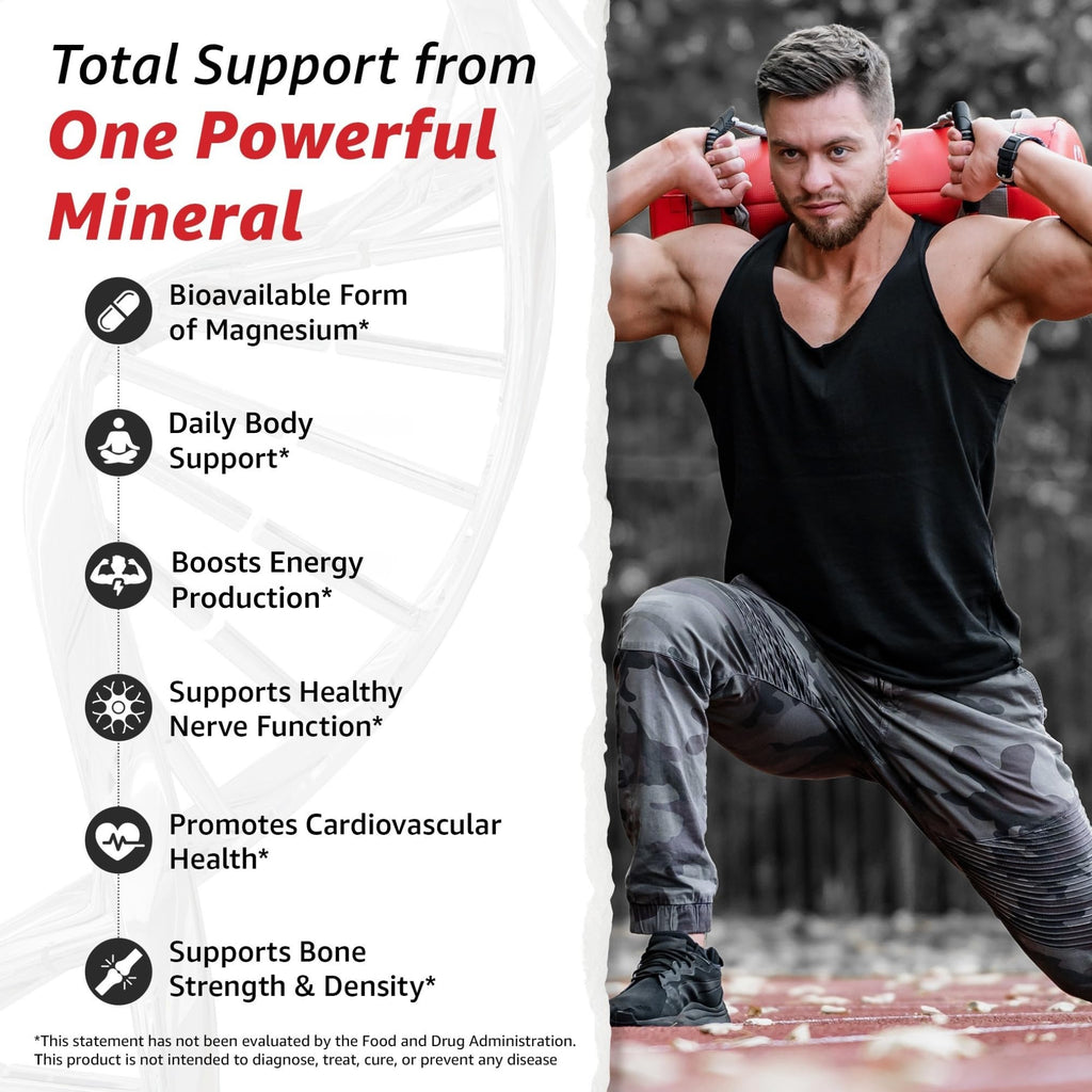 10X Health Magnesium Supplements - High-Absorption Magnesium Citrate for Sleep, Muscle & Nerve Support