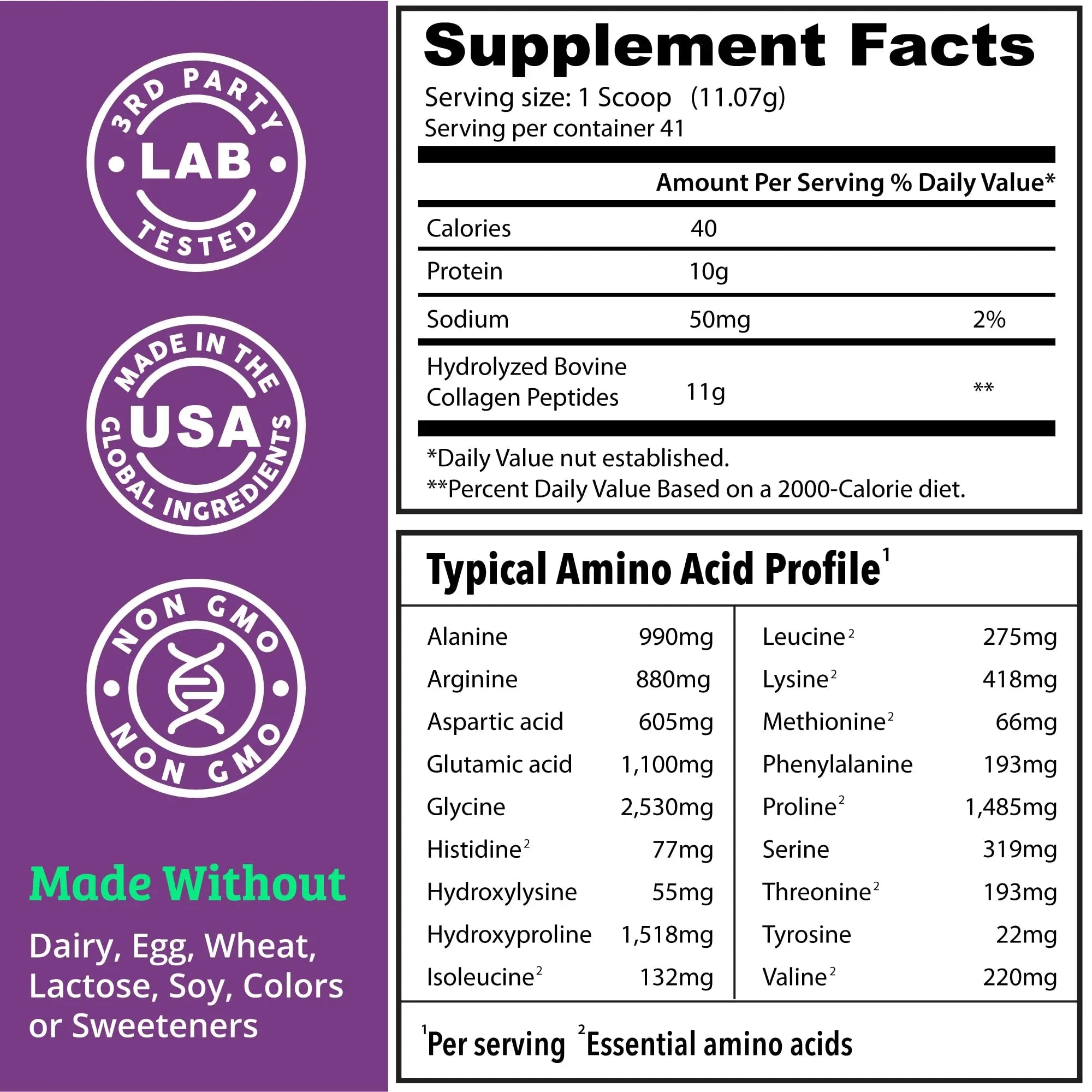 Collagen Protein Powder. Grass Fed Collagen Powder for Women & Men. Hydrolyzed Dr. Matthew Au supplements