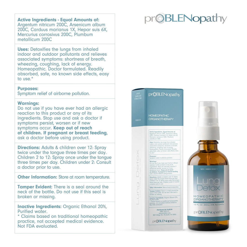 proBLENopathy Lung Support Oral Spray 30-Day Supply - Respiratory Protection & Toxin Removal proBLENopathy Au supplements