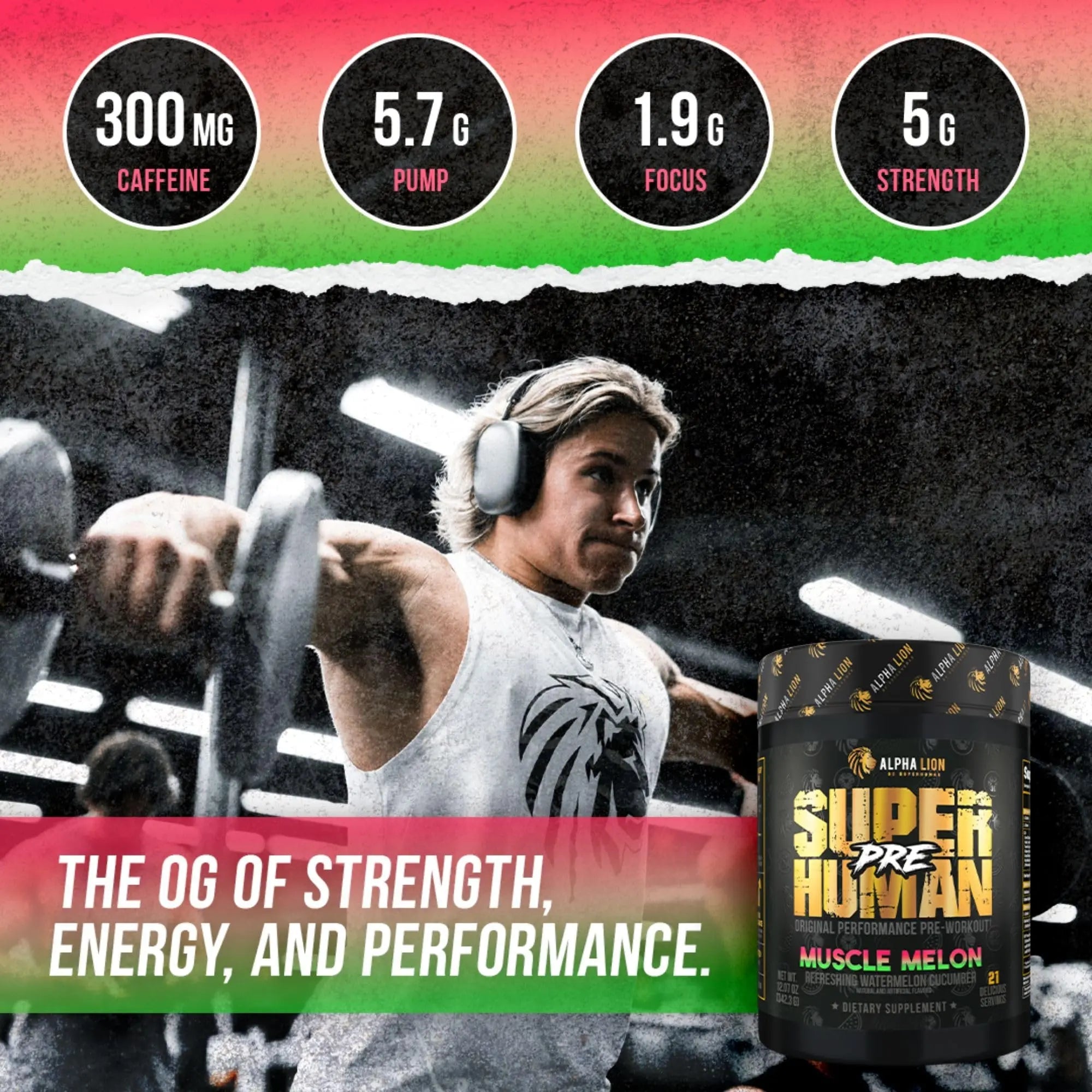 ALPHA LION Superhuman Pre Workout Powder & Post Workout Recovery Bundle, Sustained ALPHA LION Au supplements