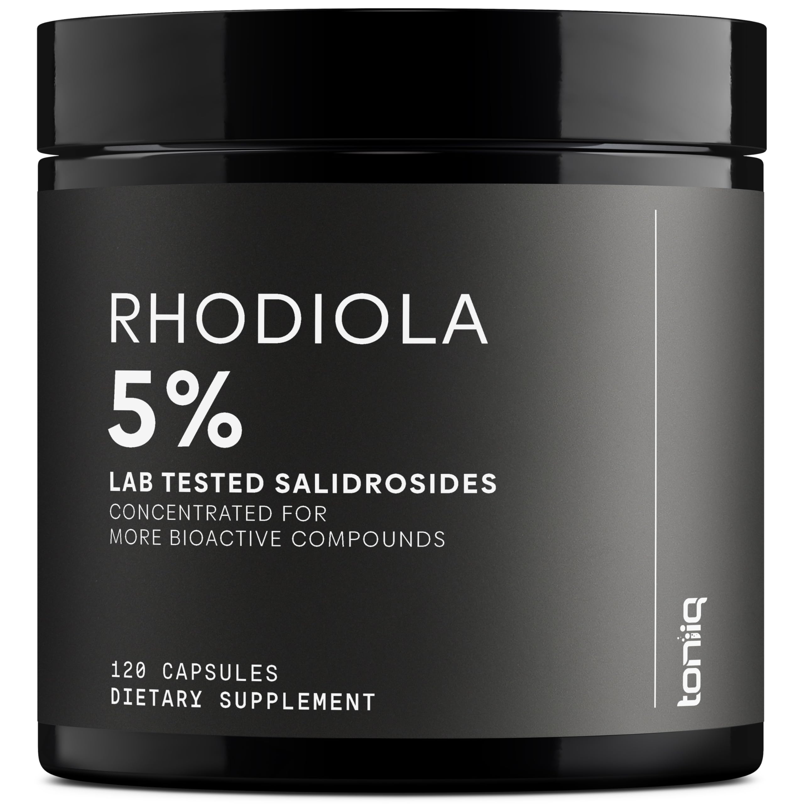Toniiq Triple-Strength 600mg Rhodiola Rosea - 120 Capsules - 5% Salidroside Concentrated Extract - Highly Purified and Bioavailable Toniiq Au supplements