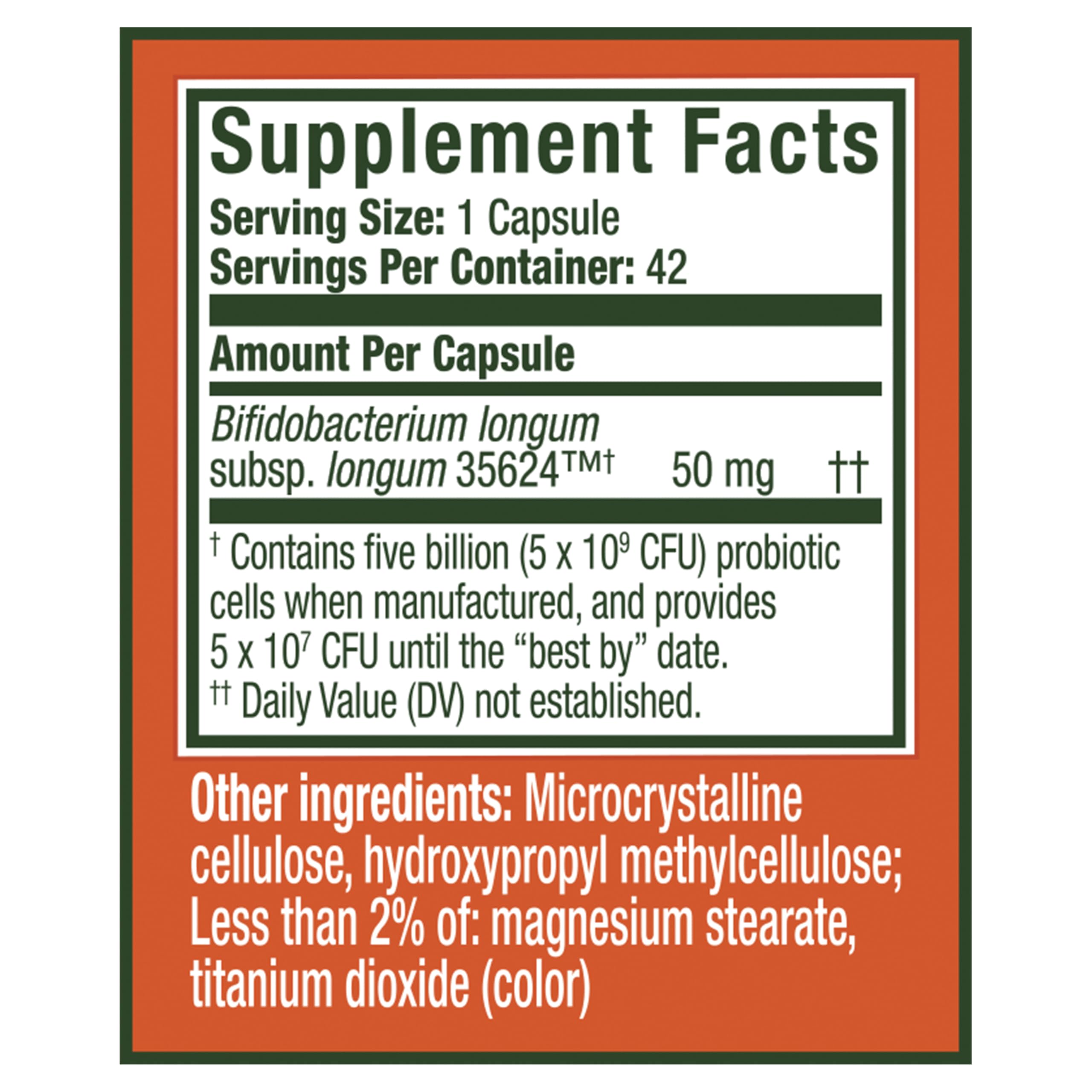 Align Probiotic, Extra Strength, Probiotics for Women and Men, Probiotics for Men, Probiotic Capsules have 5X CFUs, 42 Capsules Align Au supplements