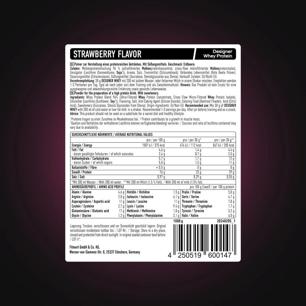 ESN Designer Whey Protein Powder, Strawberry, 1000 g, 2.2 lbs, 33 Servings ESN Au supplements